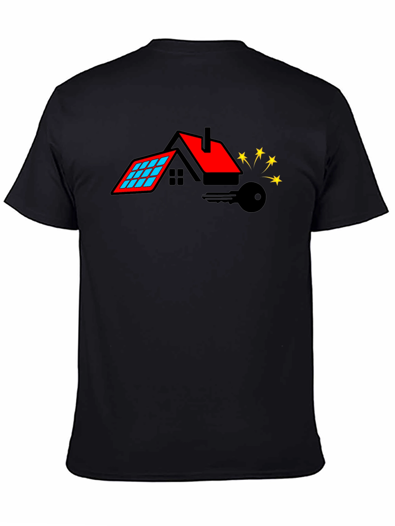 Home Key Black Graphic Tee