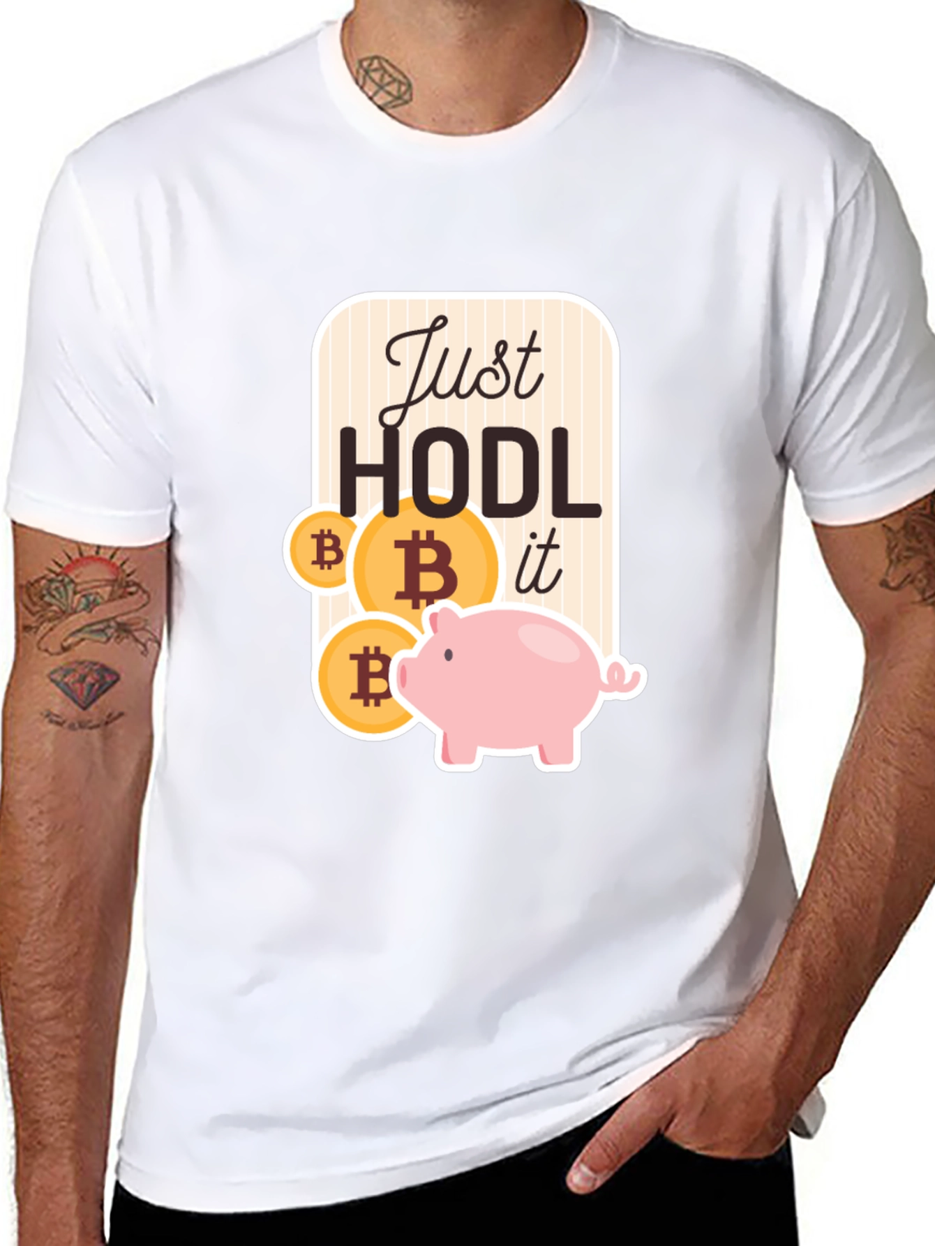 Just HODL it Bitcoin T-Shirt
