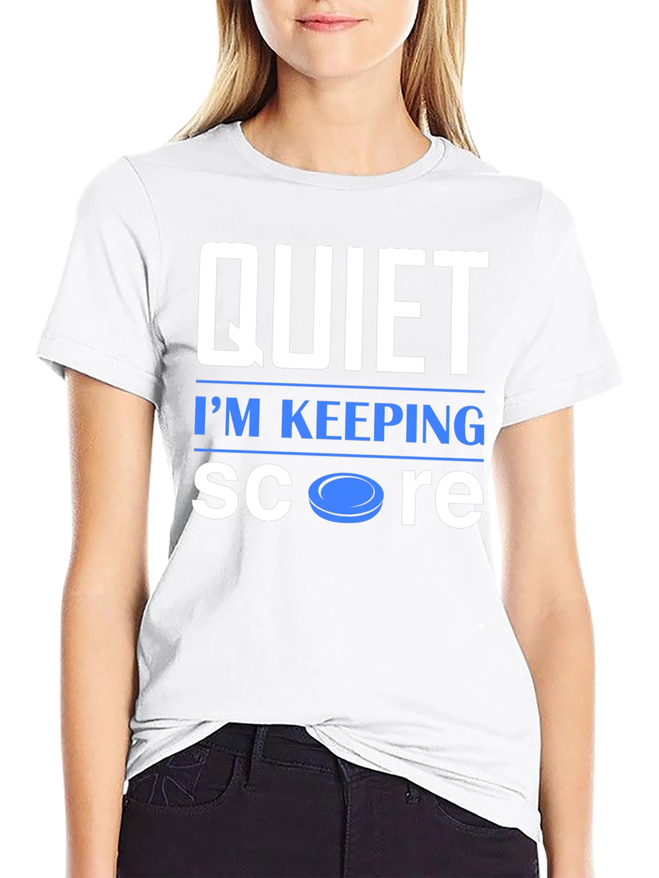 Quiet Im Keeping Score Graphic T-Shirt