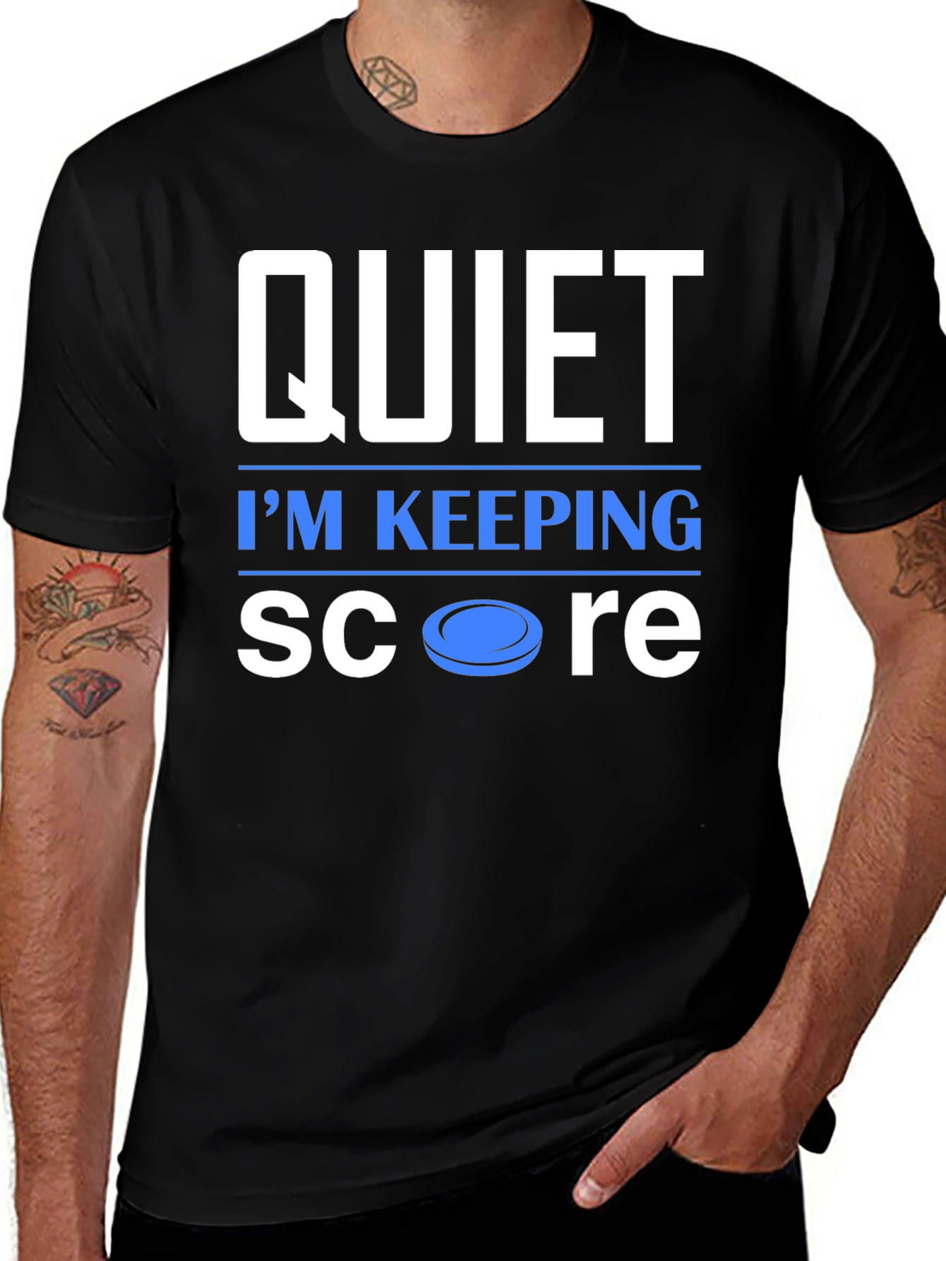 Quiet Im Keeping Score Graphic T-Shirt