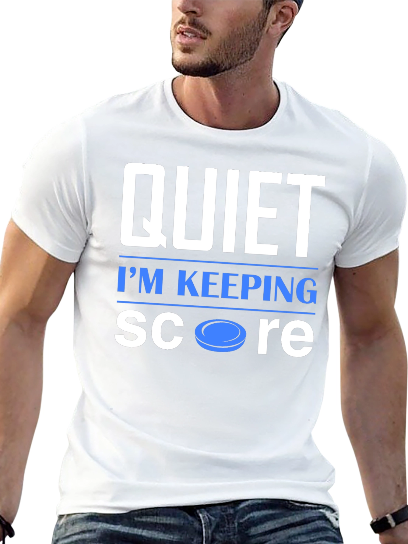 Quiet Im Keeping Score Graphic T-Shirt