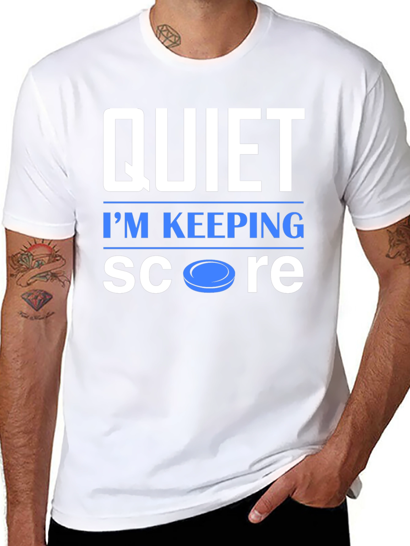Quiet Im Keeping Score Graphic T-Shirt
