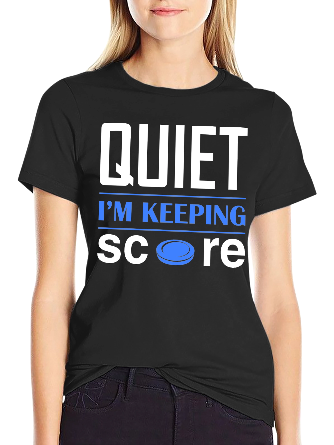Quiet Im Keeping Score Graphic T-Shirt