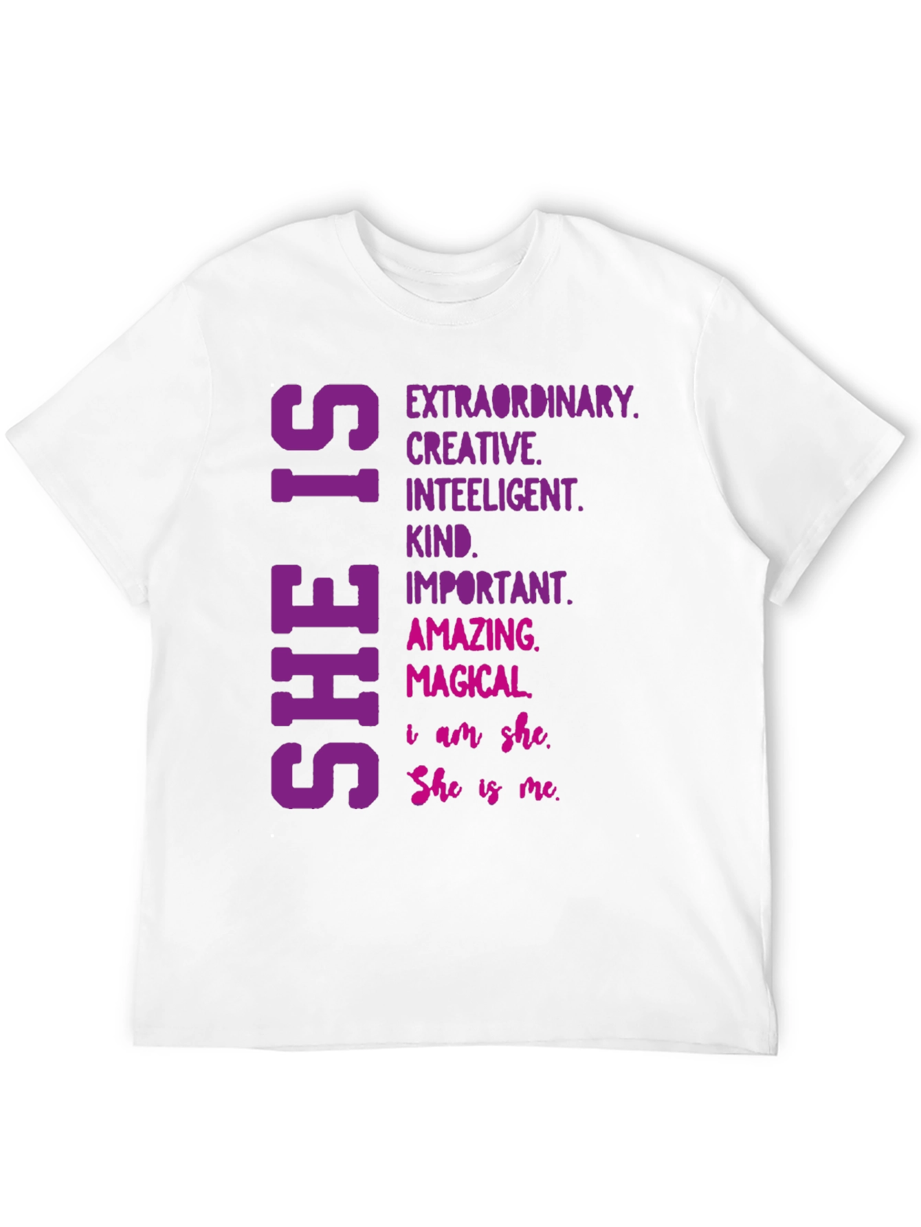 Empowering She Is T-Shirt - Inspirational Womens Tee