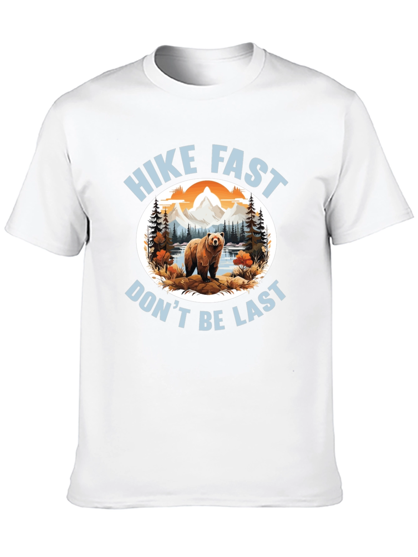 Hike Fast Bear Graphic Tee - Adventure Awaits!