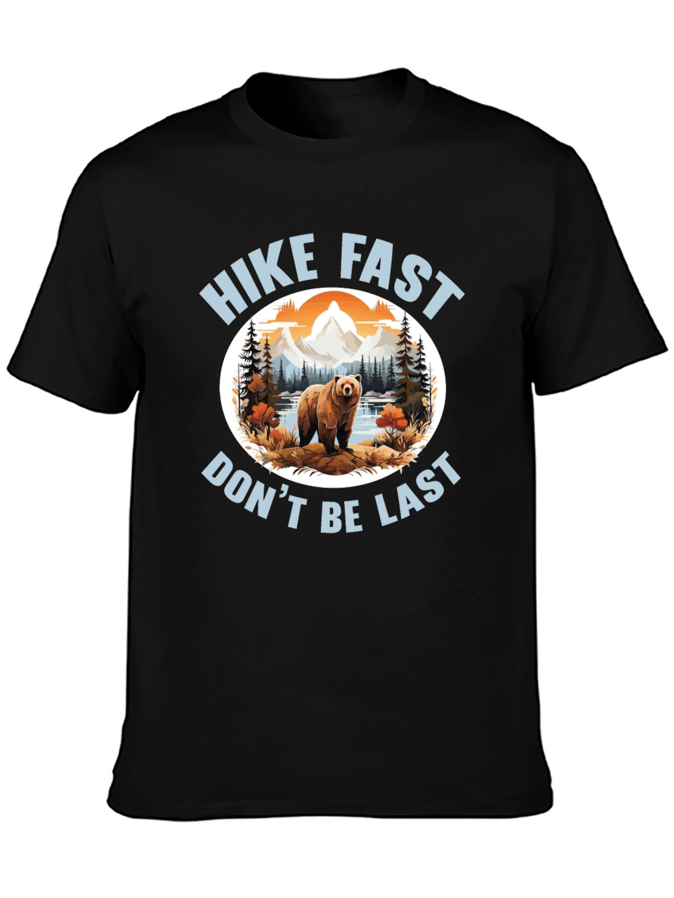 Hike Fast Bear Graphic Tee - Adventure Awaits!