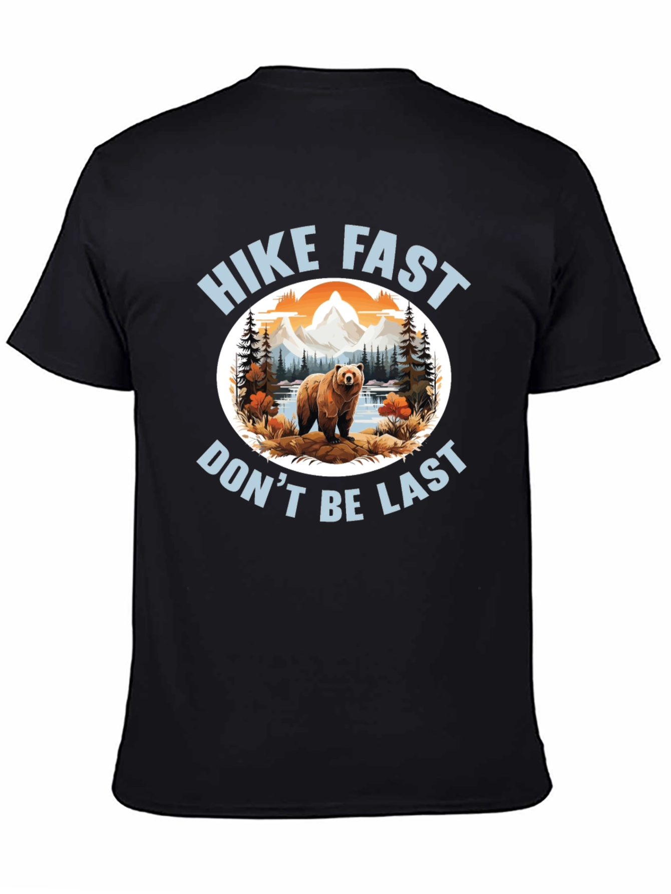 Hike Fast Bear Graphic Tee - Adventure Awaits!