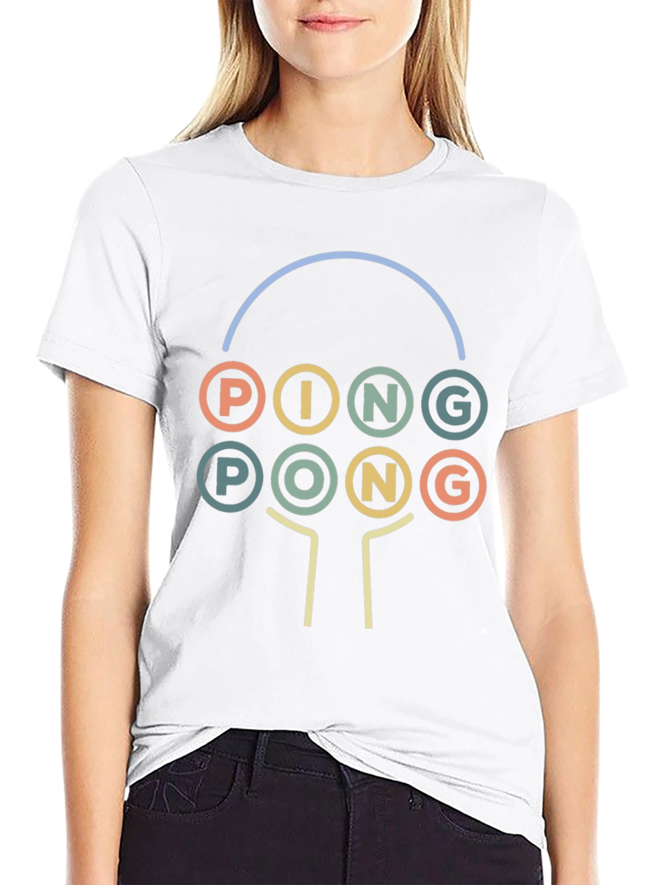 Retro Ping Pong Graphic Tee - Unique Sportswear