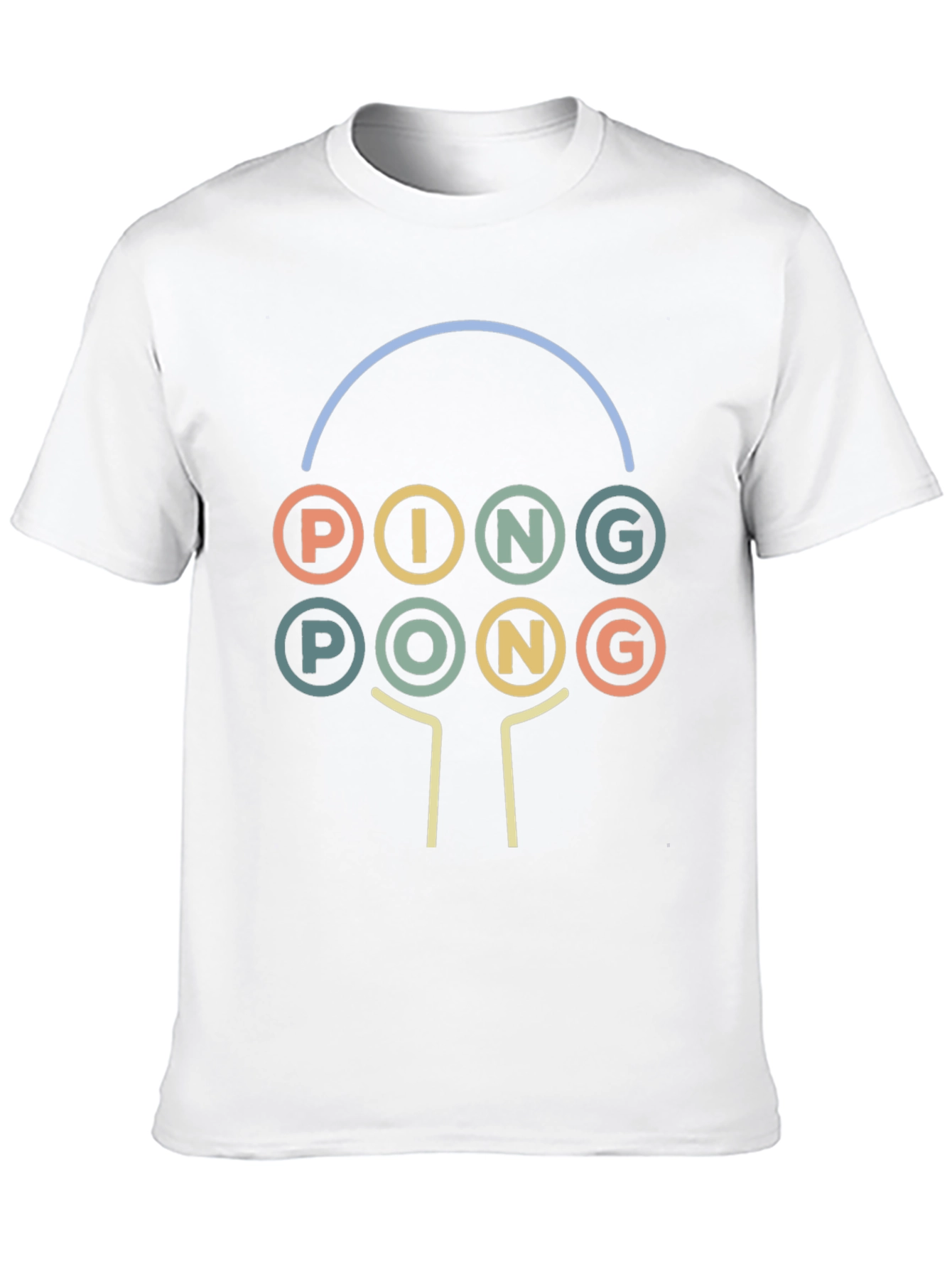 Retro Ping Pong Graphic Tee - Unique Sportswear