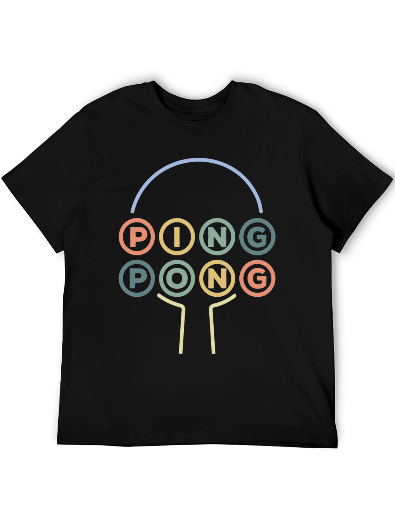Retro Ping Pong Graphic Tee - Unique Sportswear