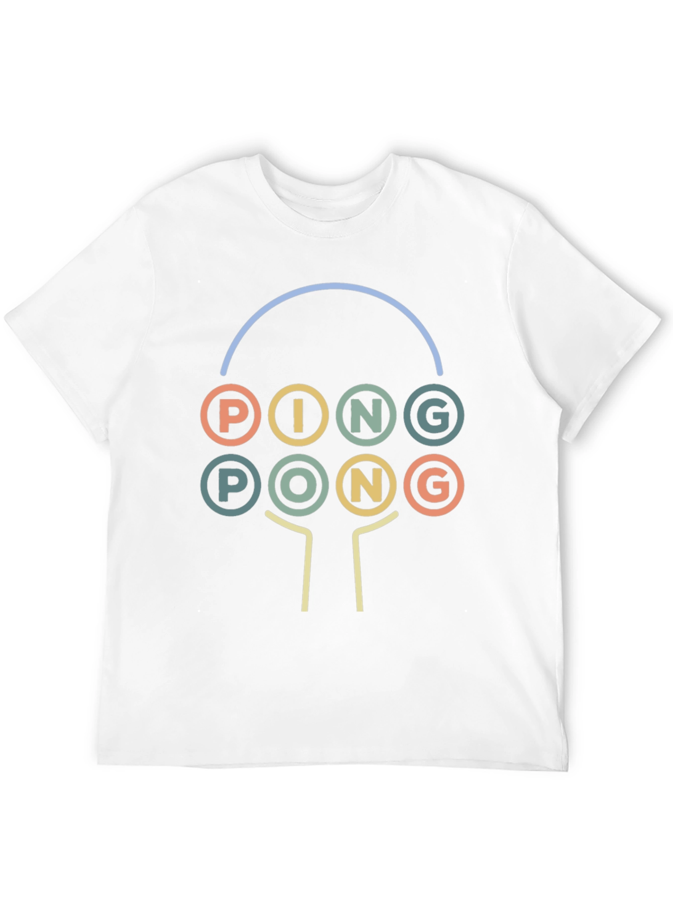 Retro Ping Pong Graphic Tee - Unique Sportswear