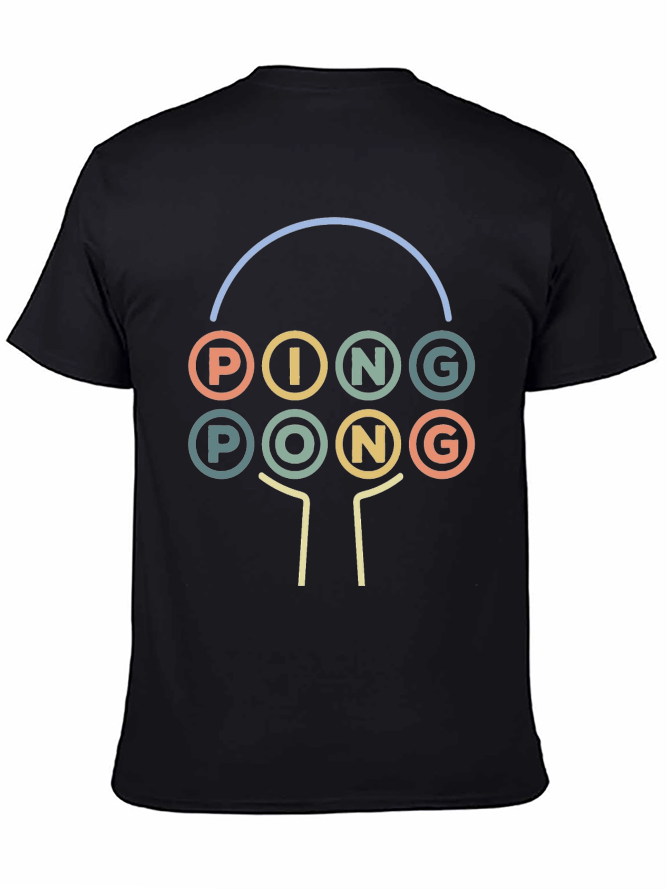 Retro Ping Pong Graphic Tee - Unique Sportswear