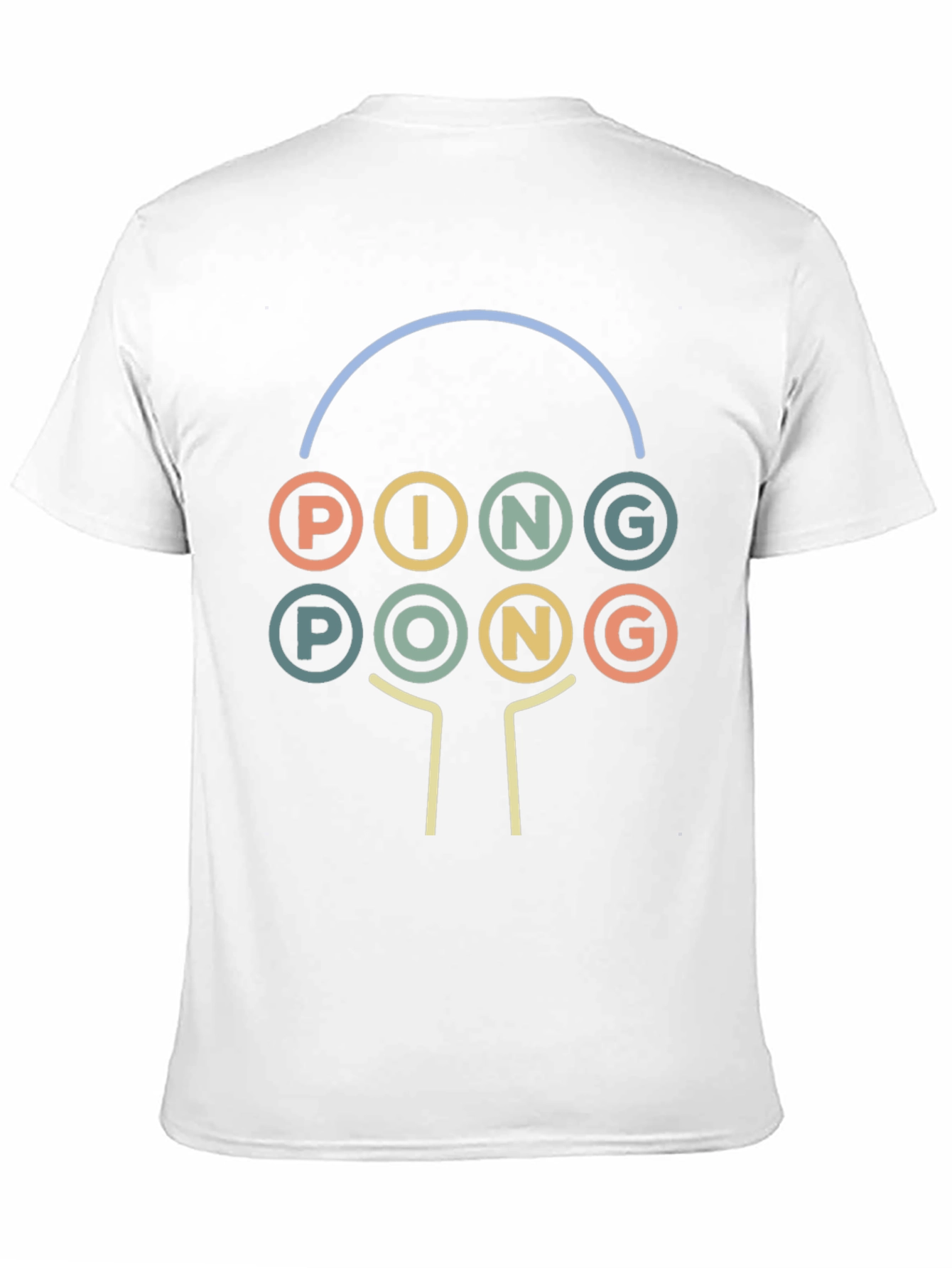 Retro Ping Pong Graphic Tee - Unique Sportswear