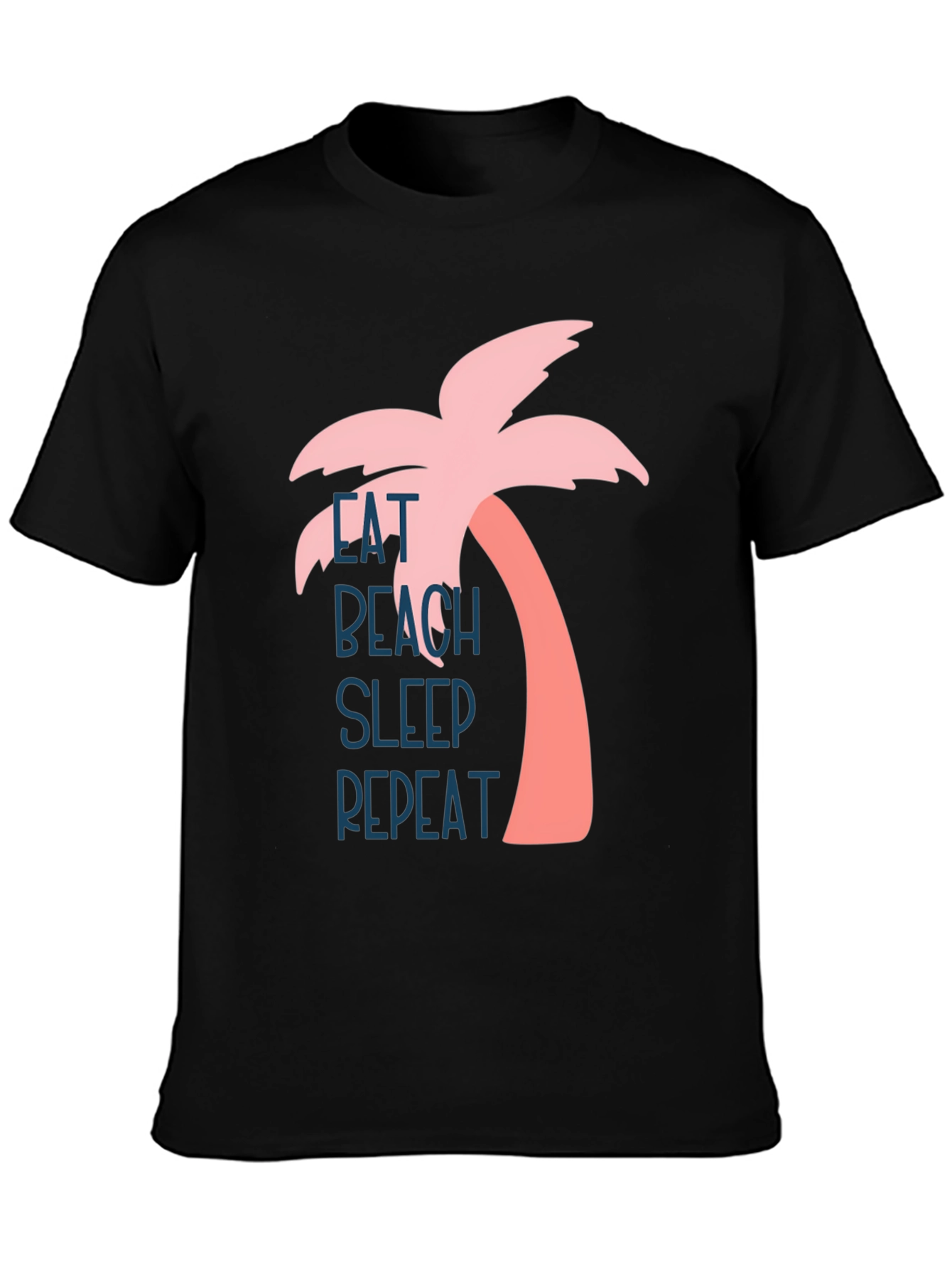 Eat Beach Sleep Repeat Palm Tree Graphic Tee