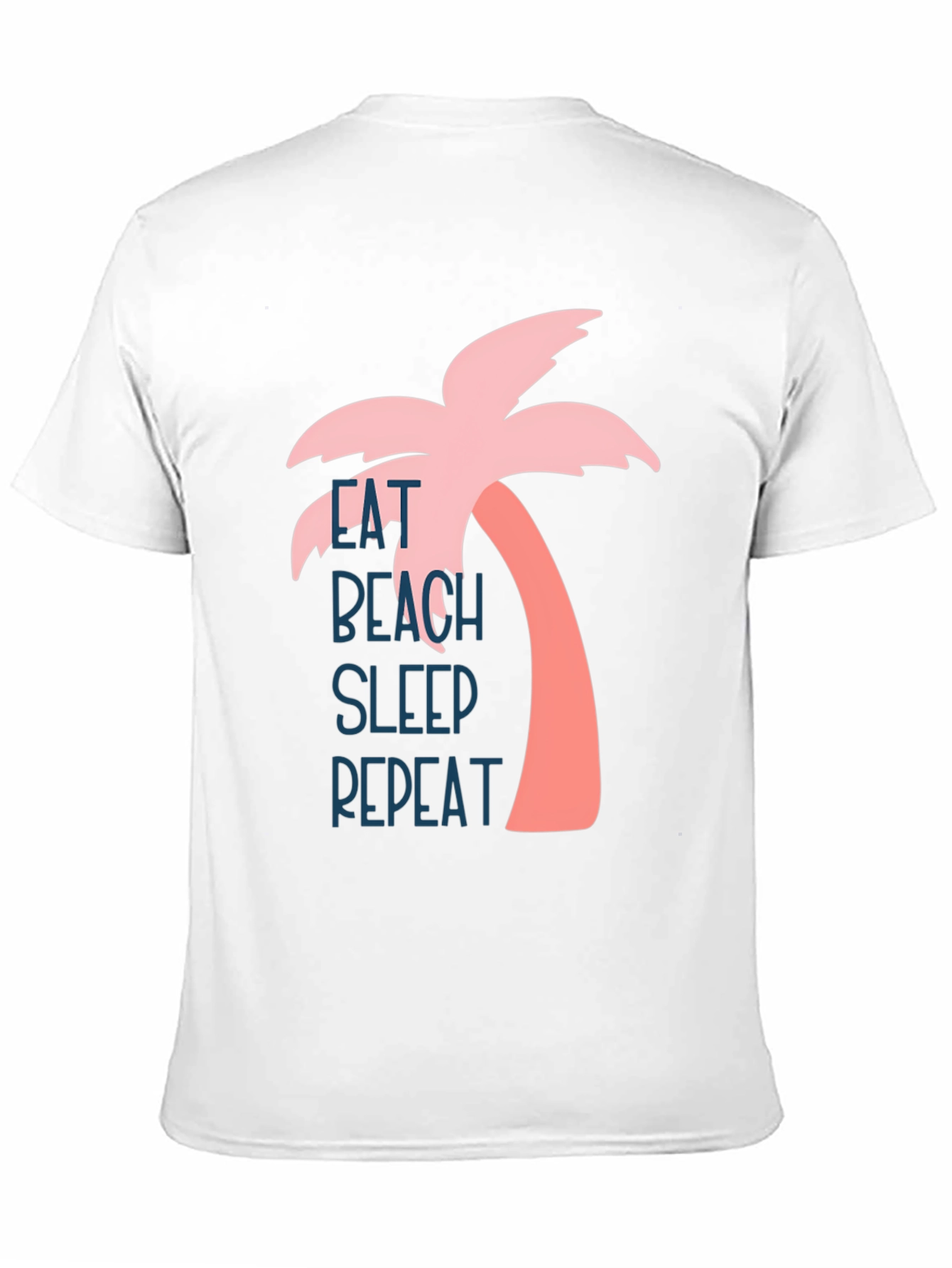 Eat Beach Sleep Repeat Palm Tree Graphic Tee
