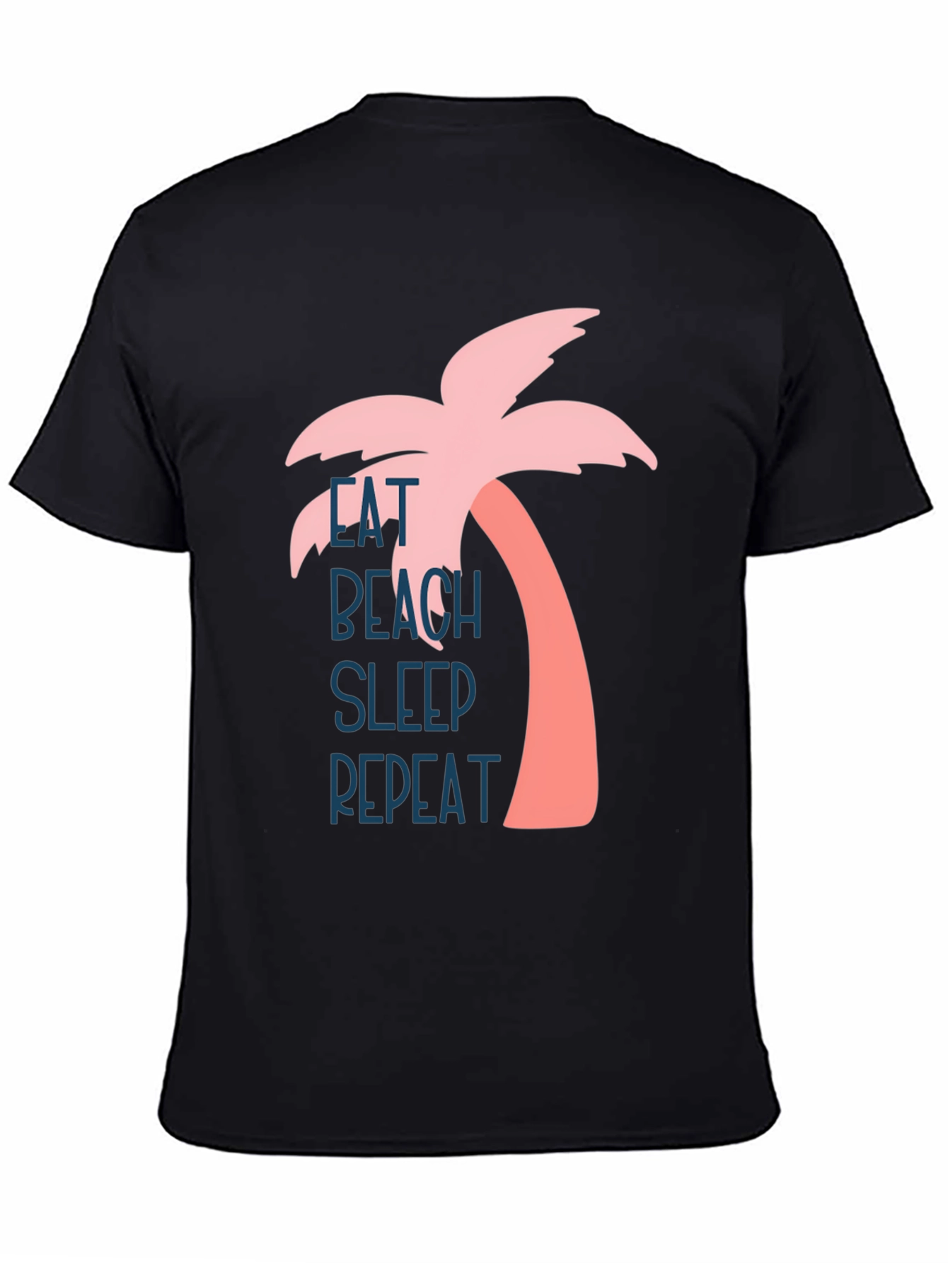 Eat Beach Sleep Repeat Palm Tree Graphic Tee