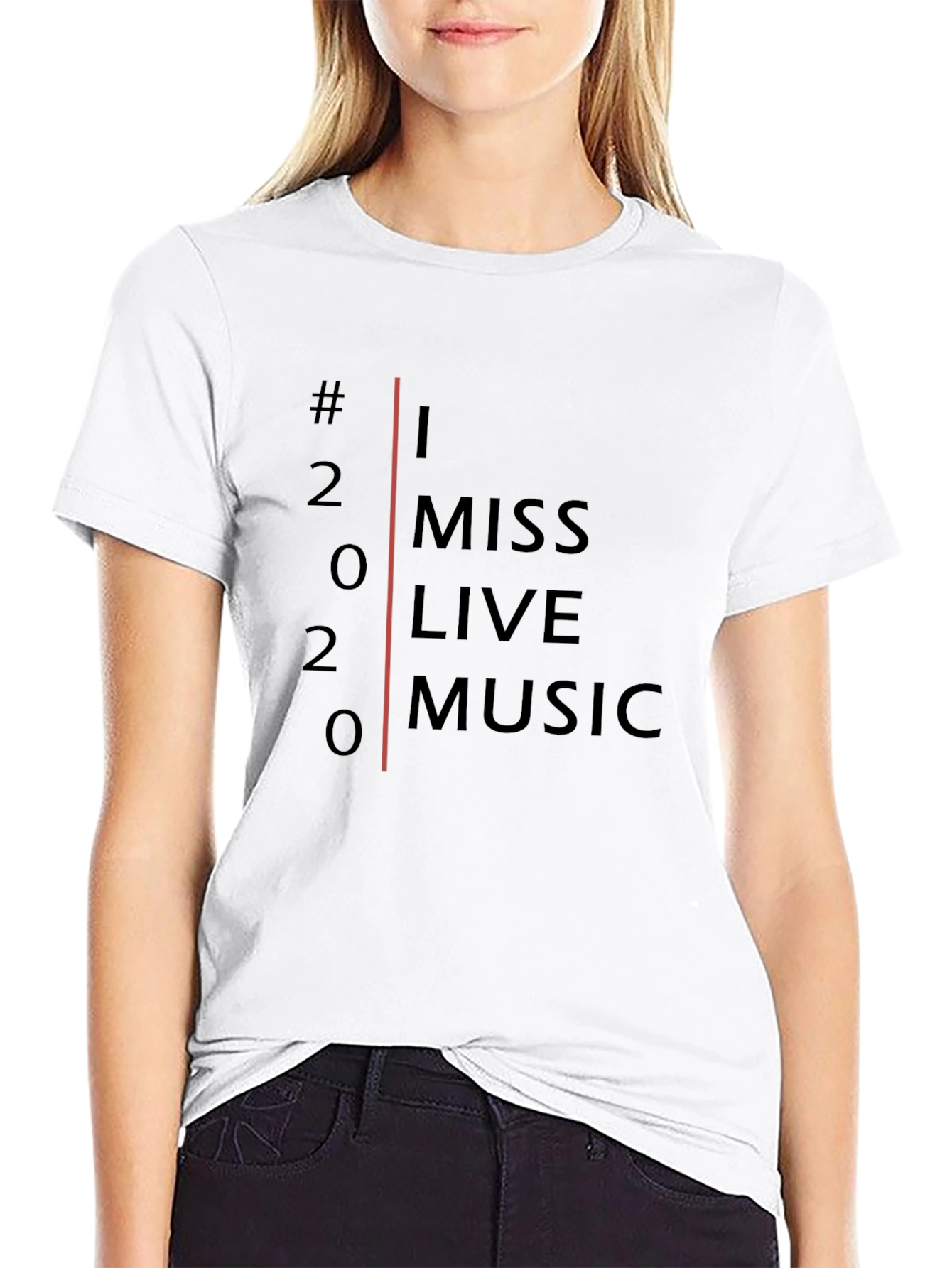 I Miss Live Music Black T-Shirt