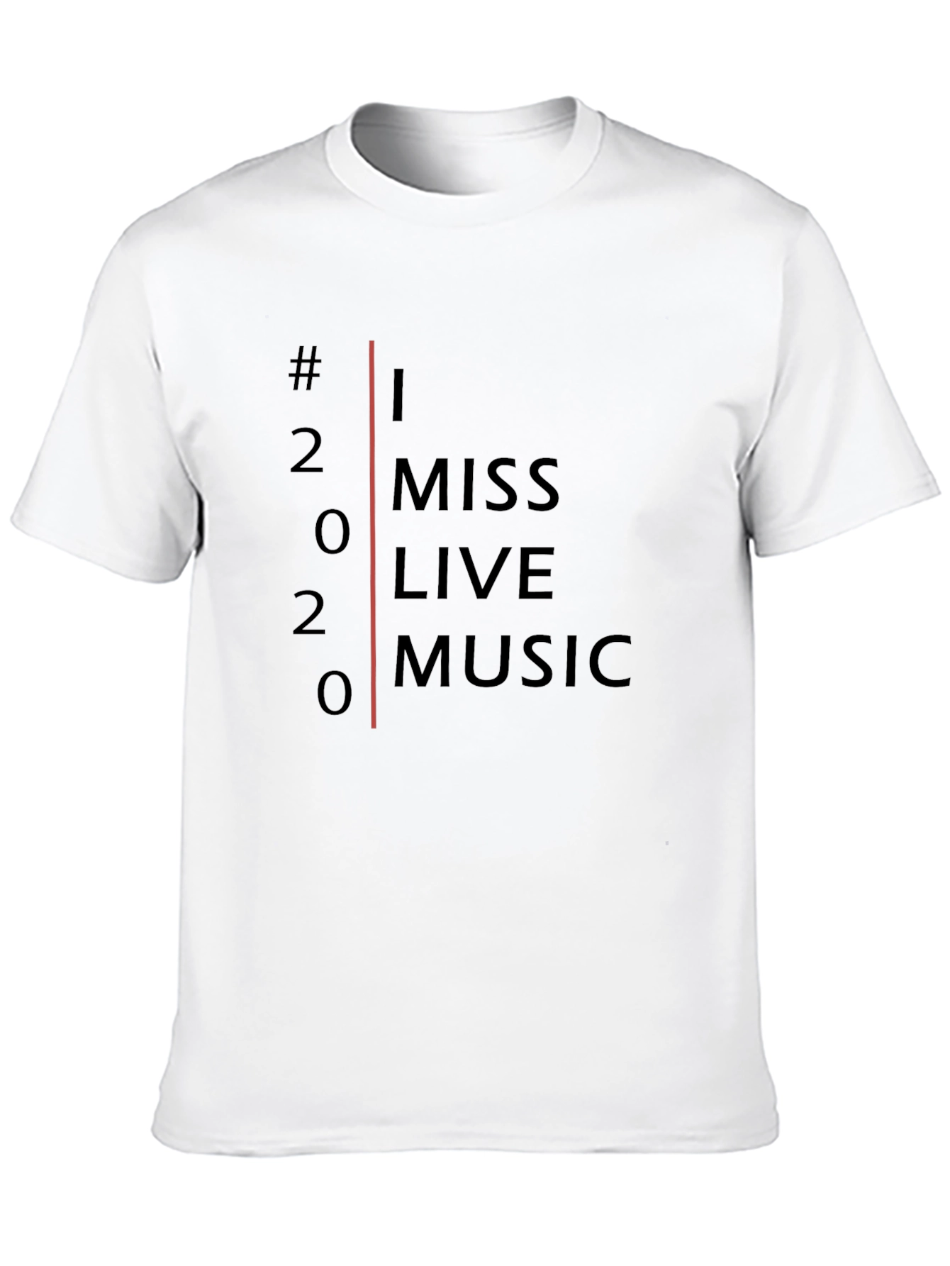 I Miss Live Music Black T-Shirt