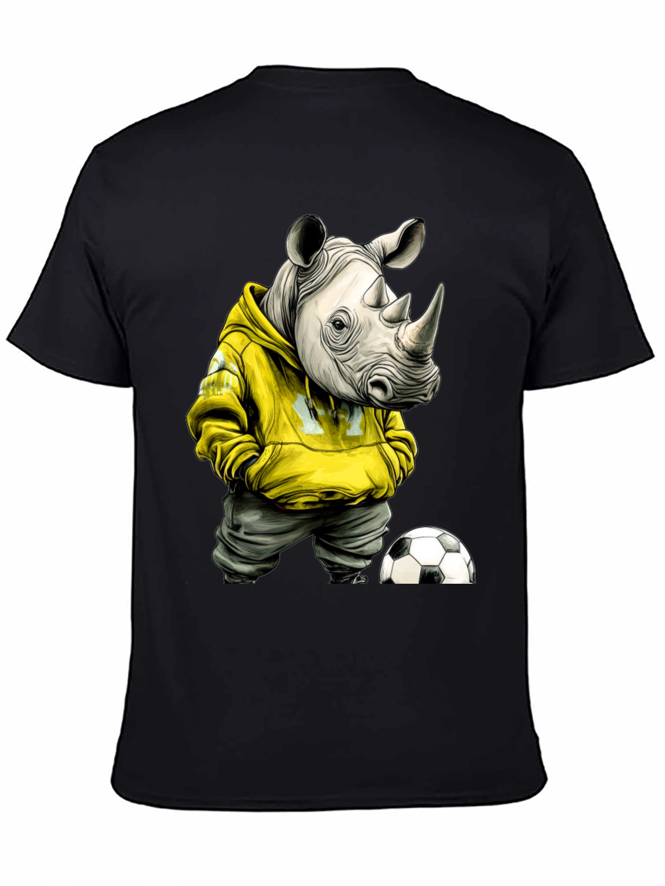 Rhino Soccer Fan Graphic T-Shirt