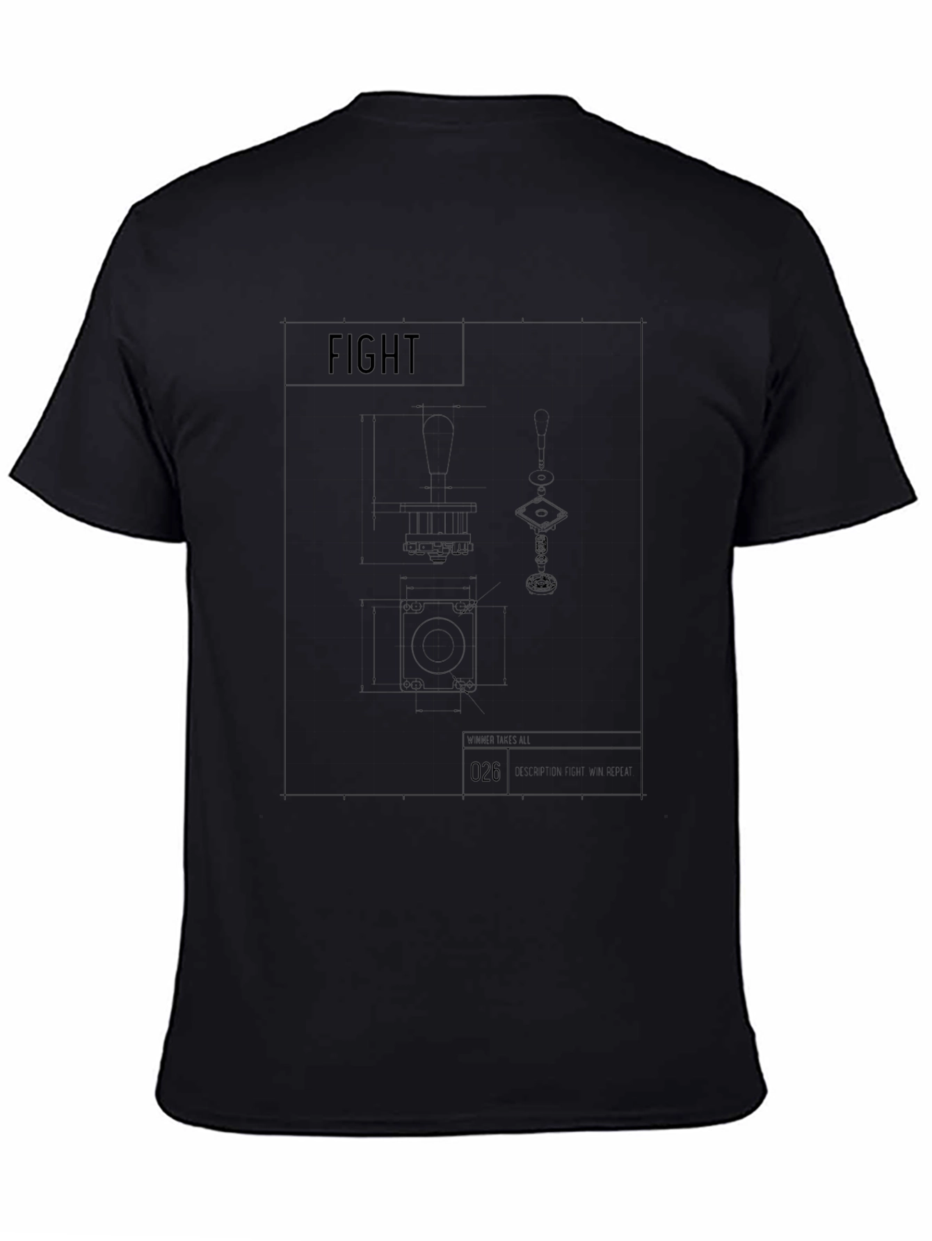 Fight Blueprint Black T-Shirt