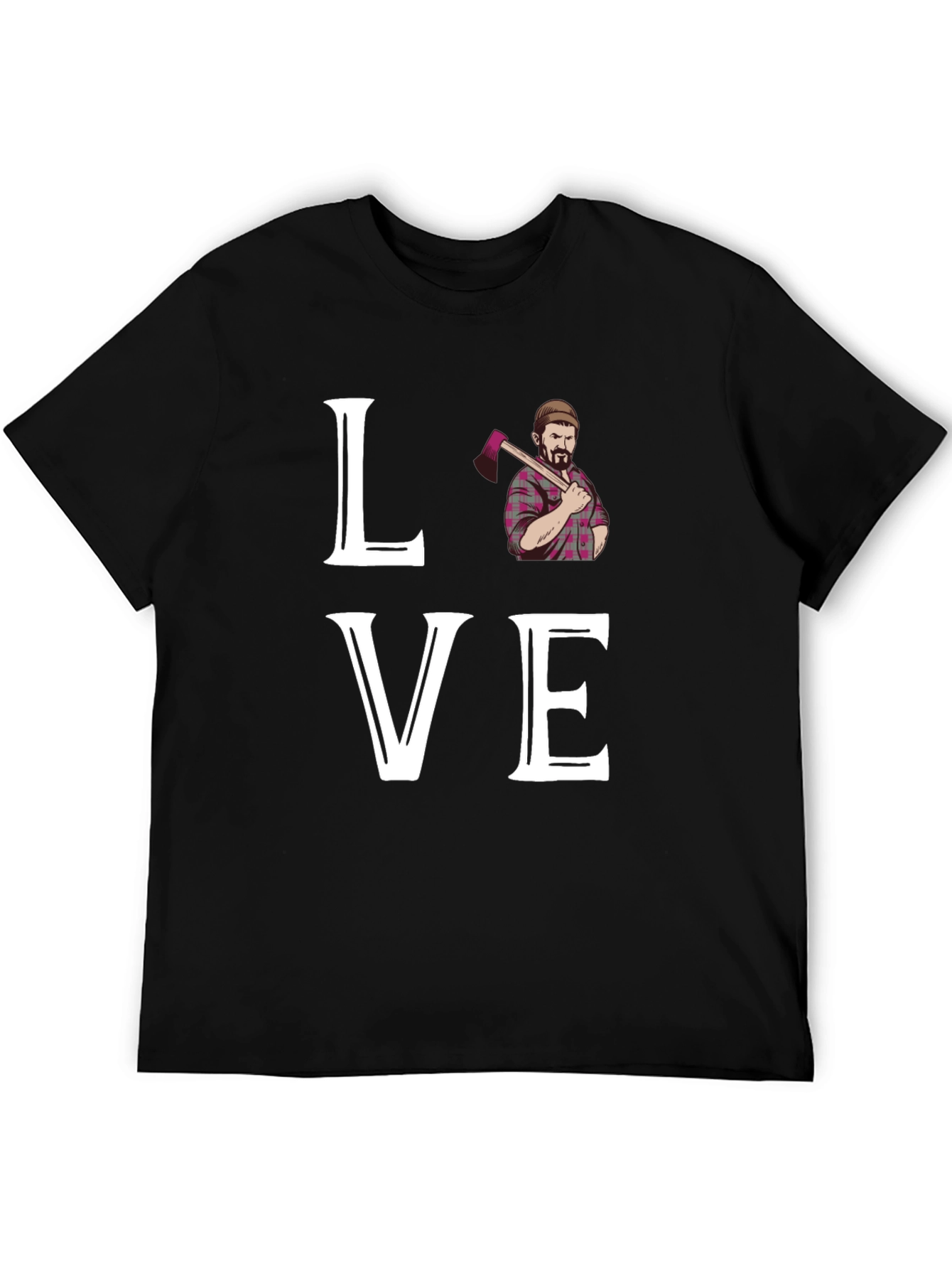 Lumberjack Love Graphic Tee - Axe Man T-Shirt