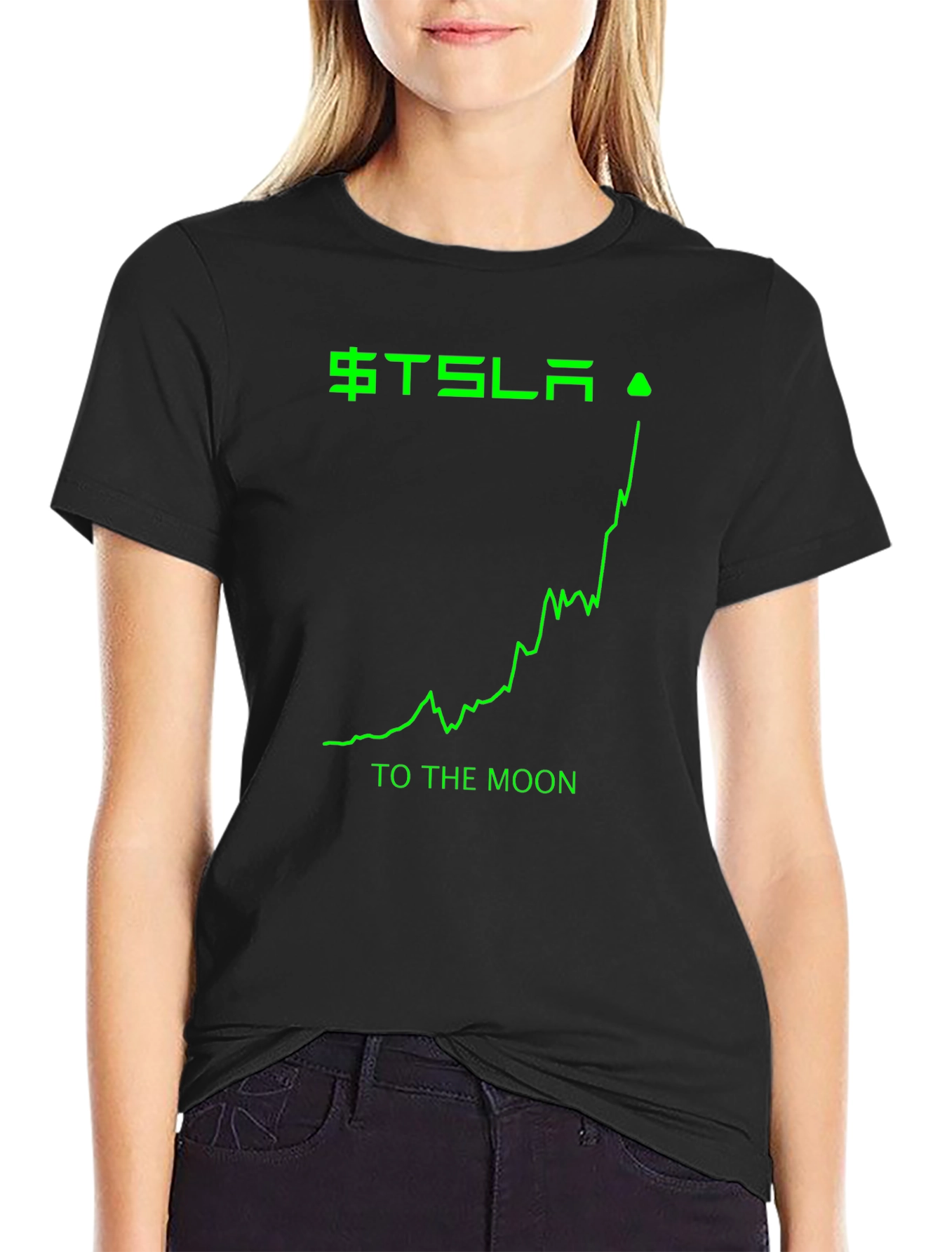 Tesla Stock Crypto Meme T-Shirt To the Moon