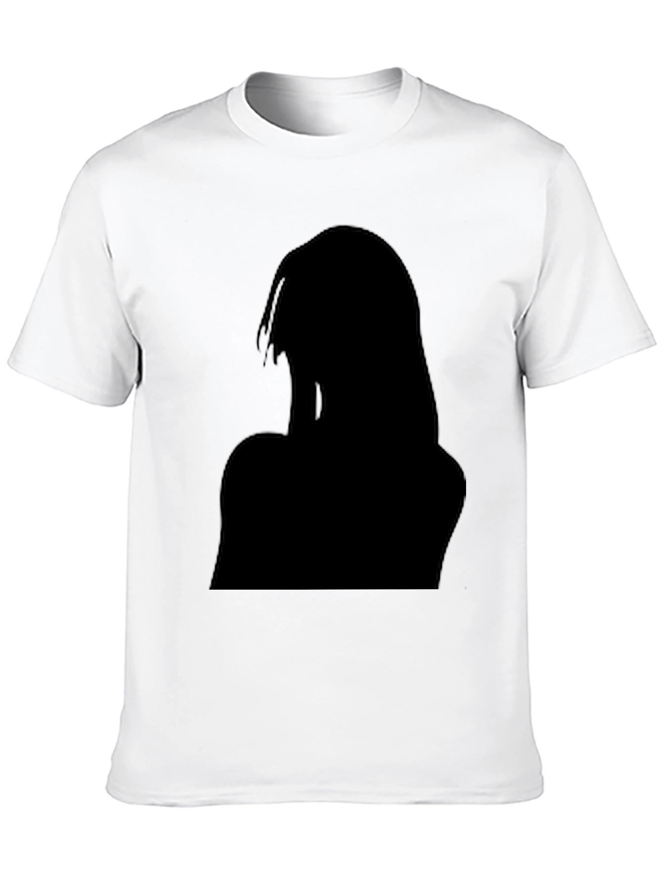Black Graphic Tee - Silhouette Design
