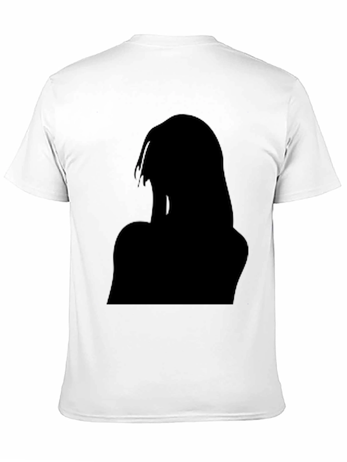 Black Graphic Tee - Silhouette Design