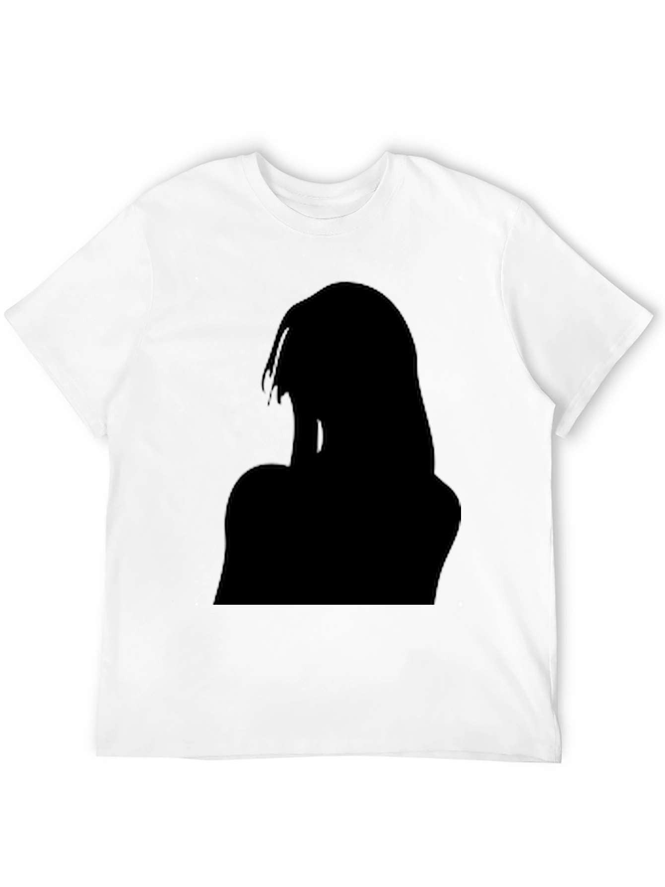 Black Graphic Tee - Silhouette Design