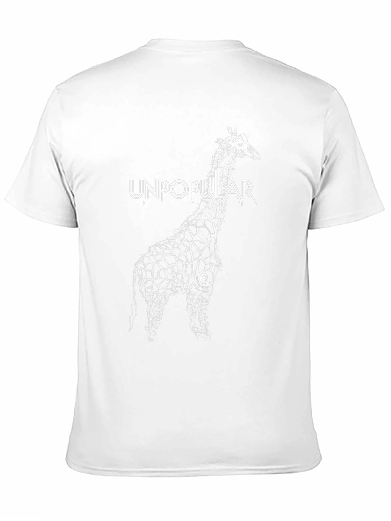 Unpopular Giraffe Black Graphic Tee