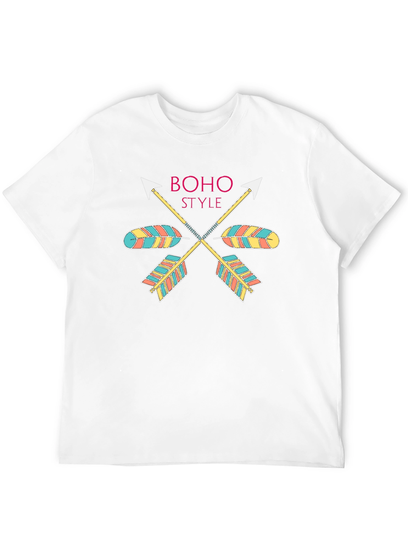Boho Style Arrow Graphic Black T-Shirt