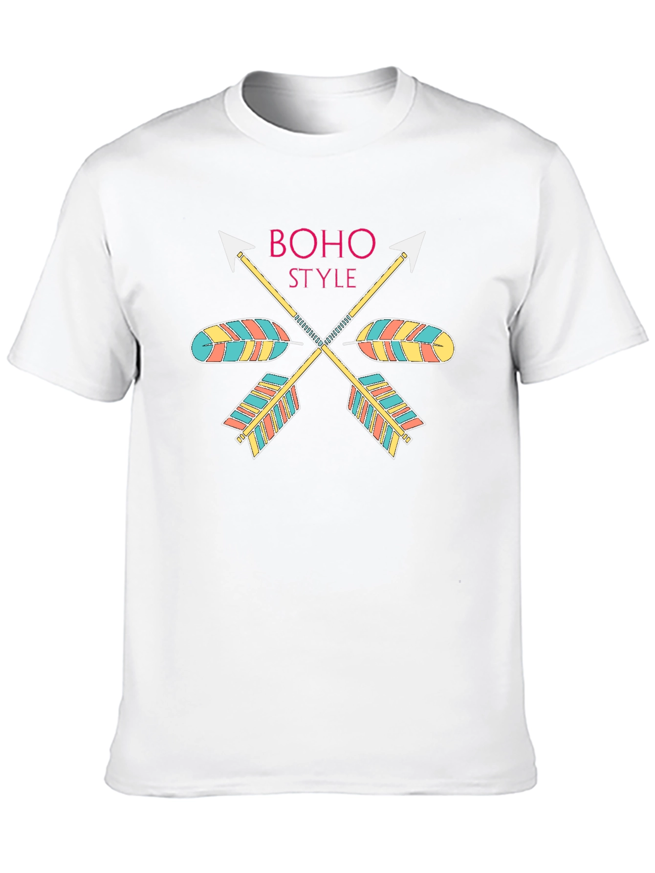 Boho Style Arrow Graphic Black T-Shirt