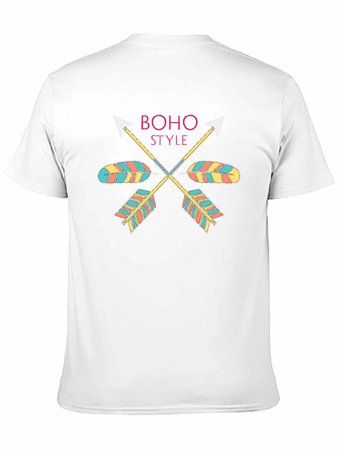 Boho Style Arrow Graphic Black T-Shirt