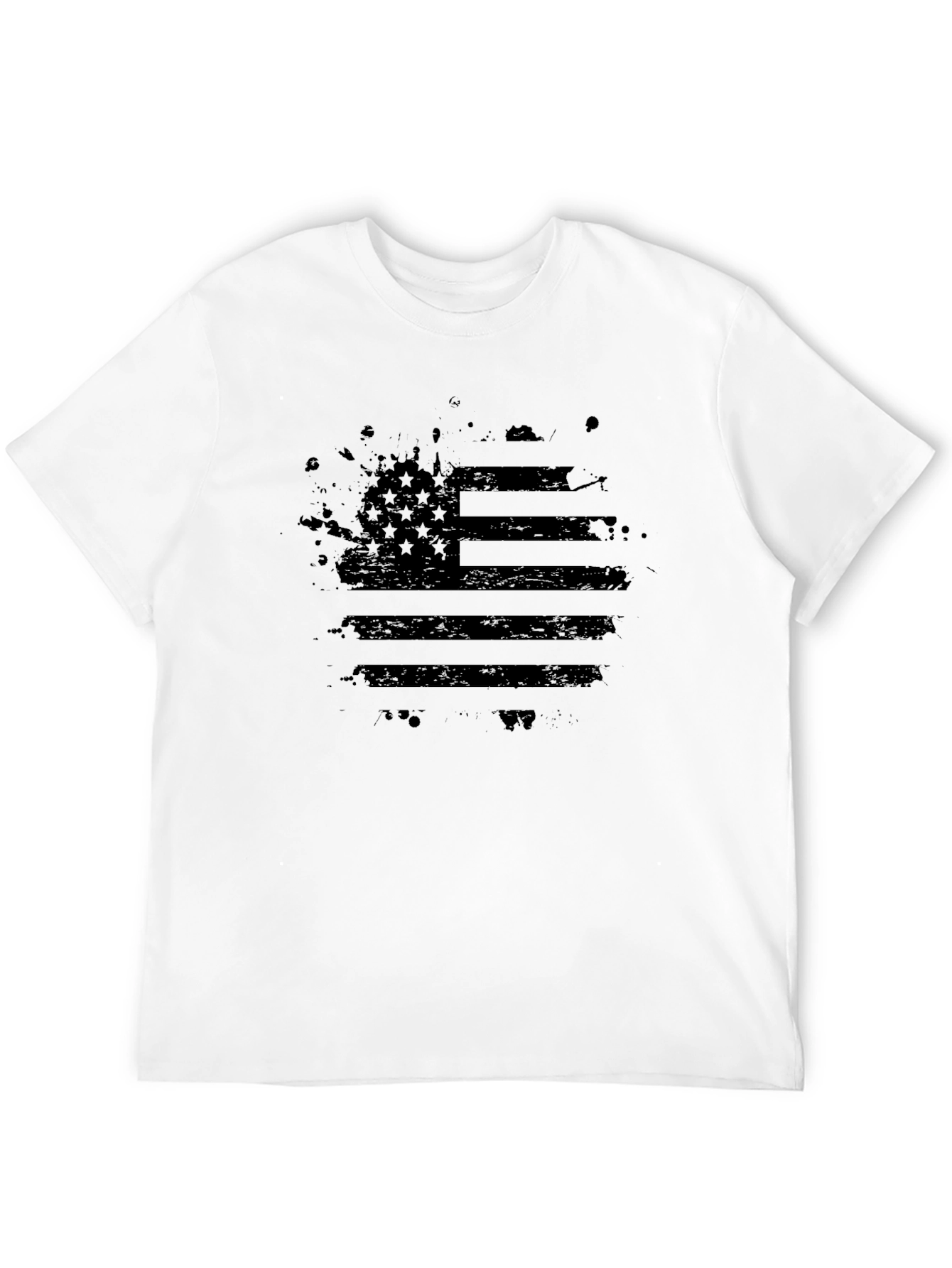 Distressed American Flag Graphic T-Shirt