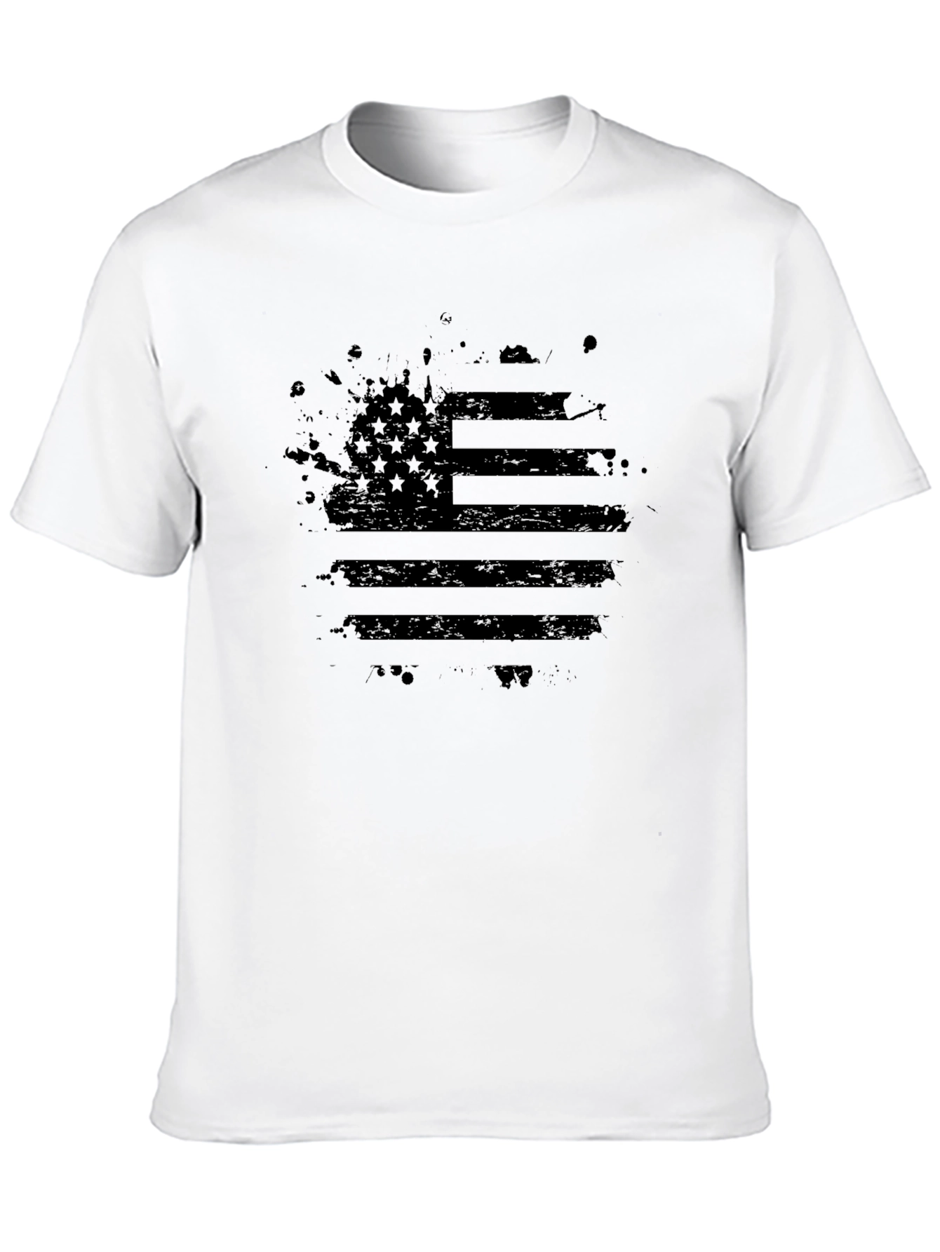 Distressed American Flag Graphic T-Shirt