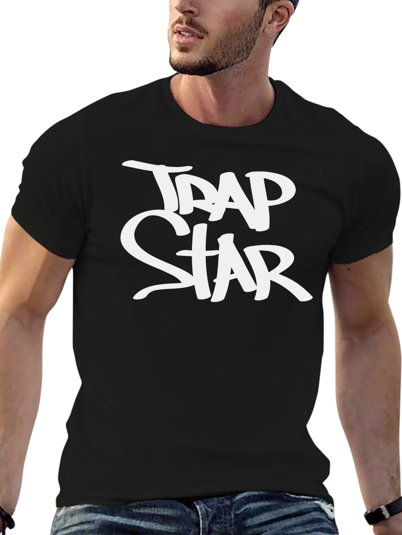 Trapstar Graphic Tee - Black Cotton T-Shirt