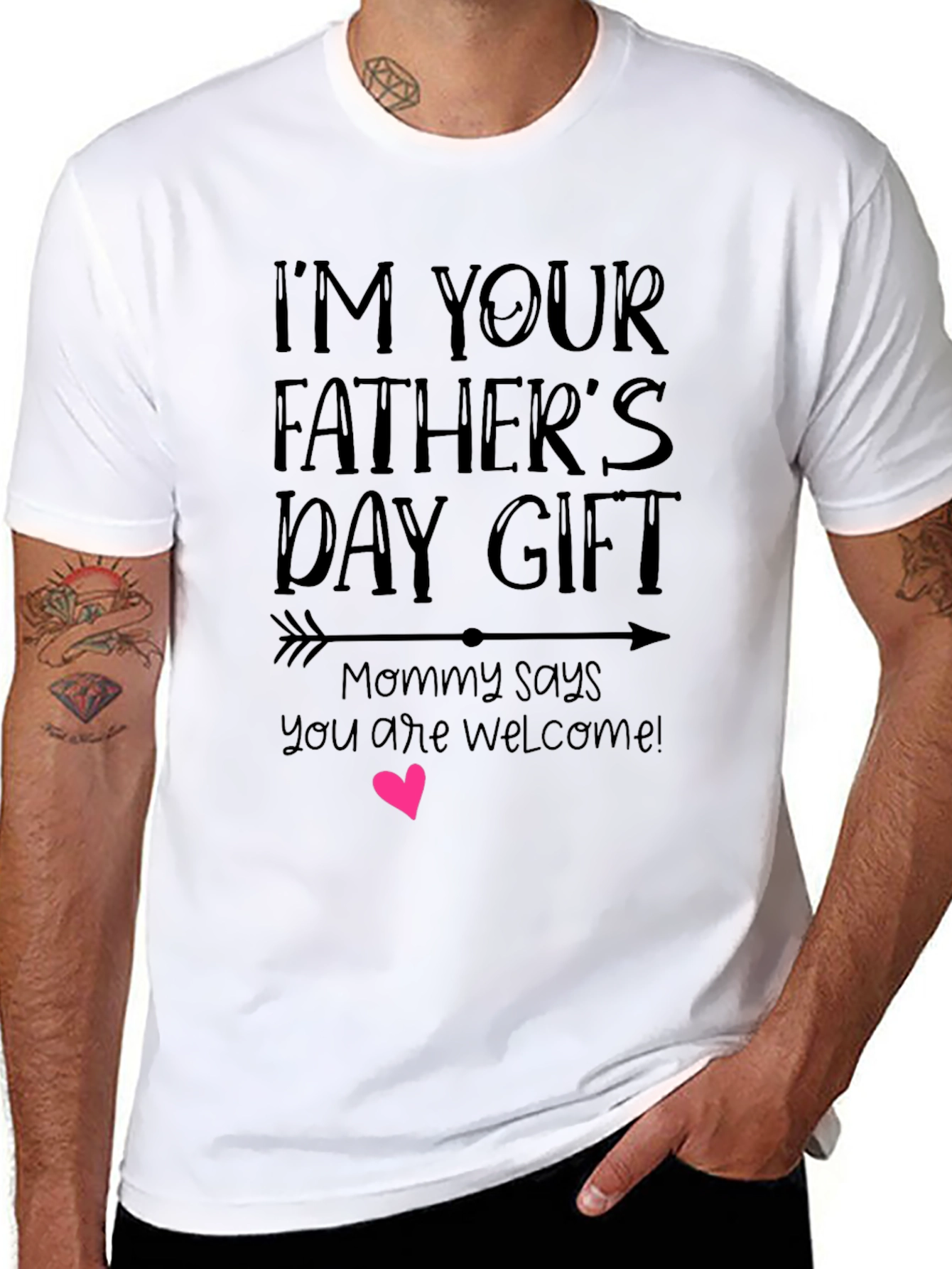 Fathers Day Gift Black T-Shirt