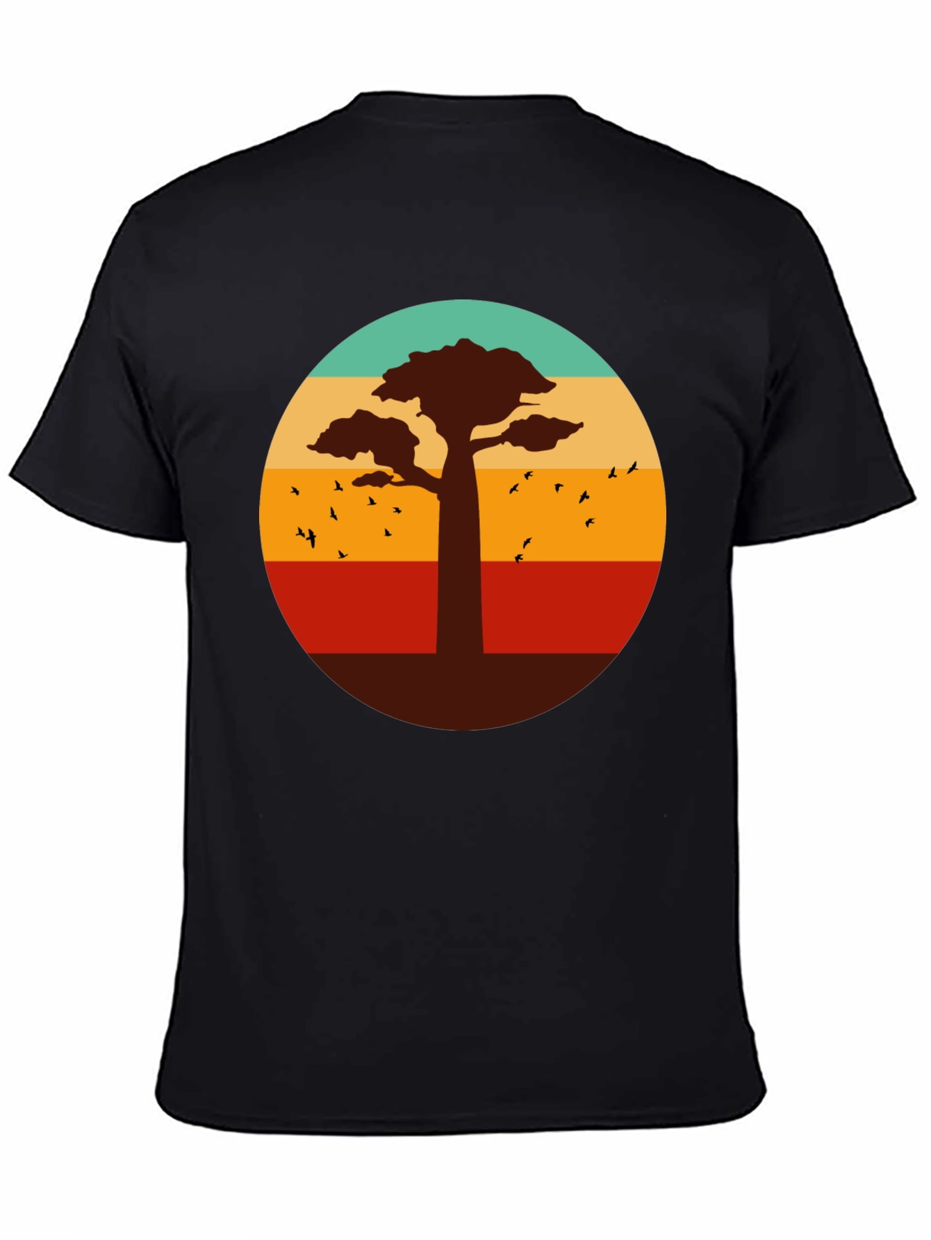 Retro Baobab Tree Graphic T-Shirt
