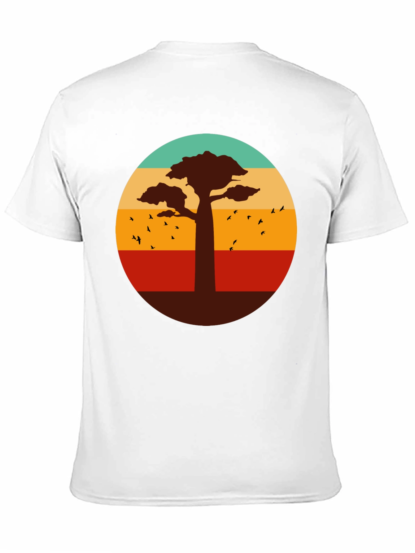 Retro Baobab Tree Graphic T-Shirt