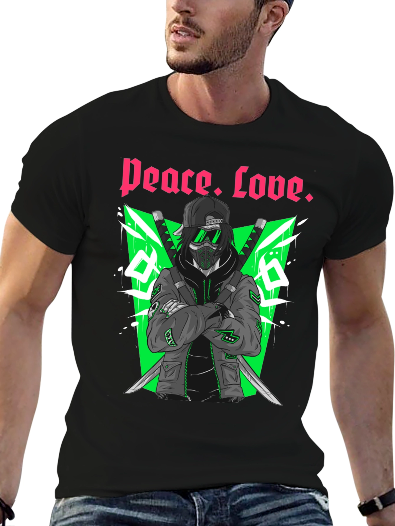 Peace. Love. Graphic Tee - Streetwear Style