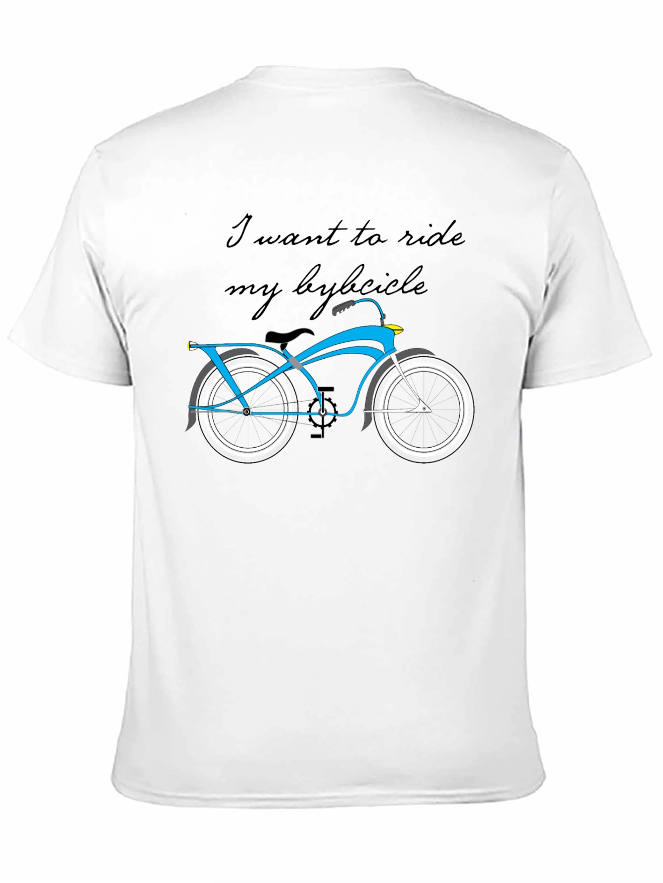 Ride Bicycle Graphic Black T-Shirt