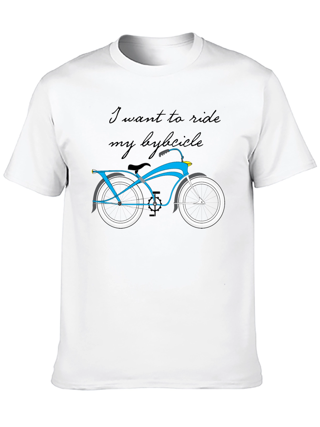 Ride Bicycle Graphic Black T-Shirt