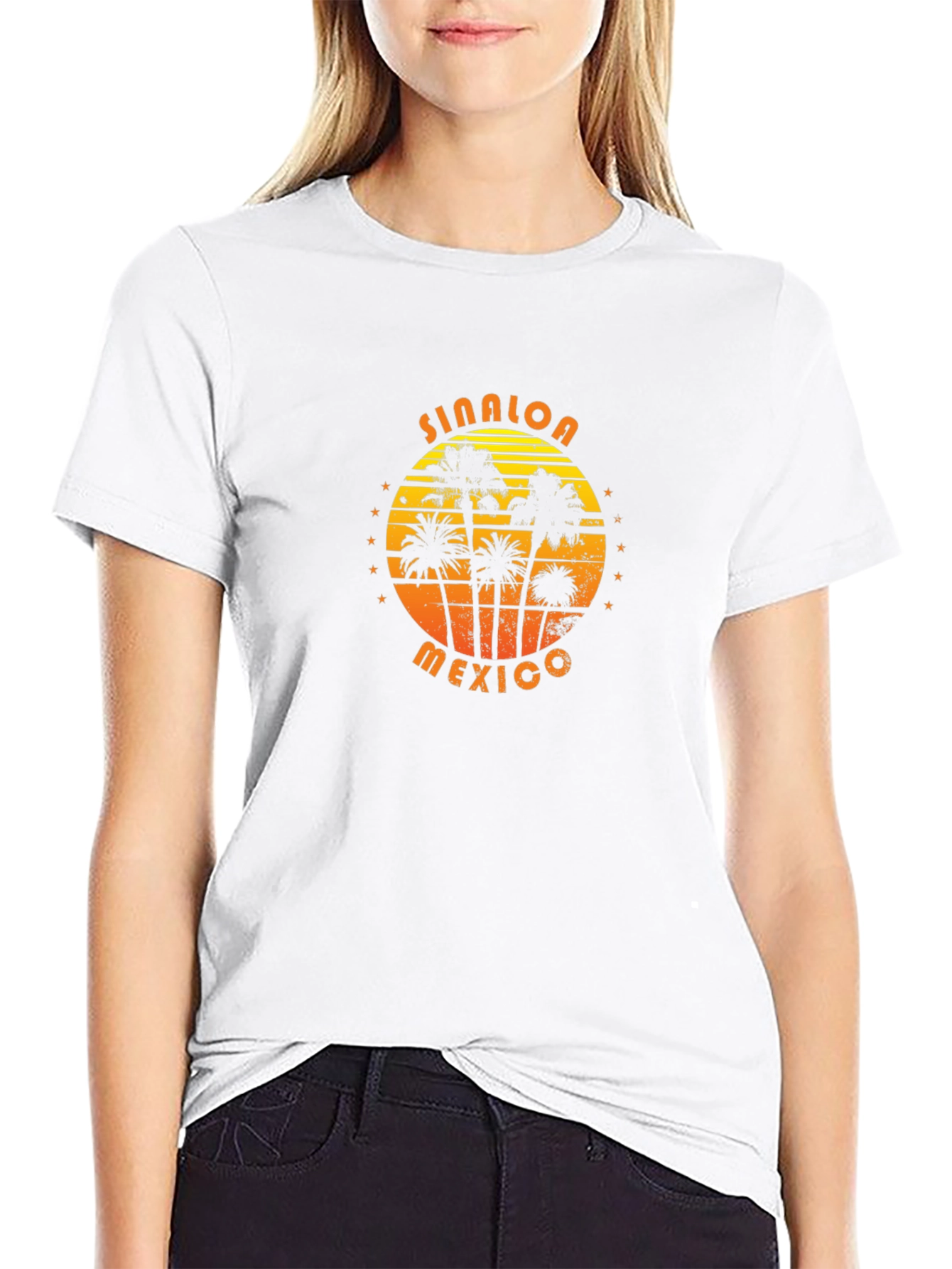 Sinaloa Mexico Palm Tree Graphic T-Shirt