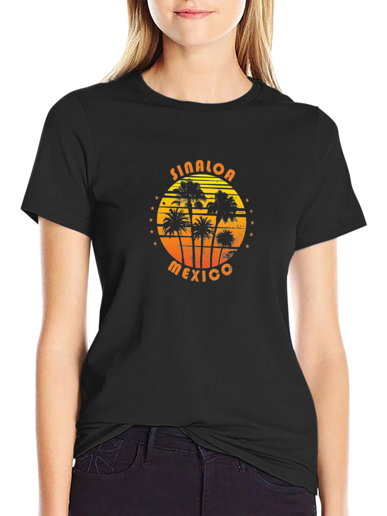 Sinaloa Mexico Palm Tree Graphic T-Shirt