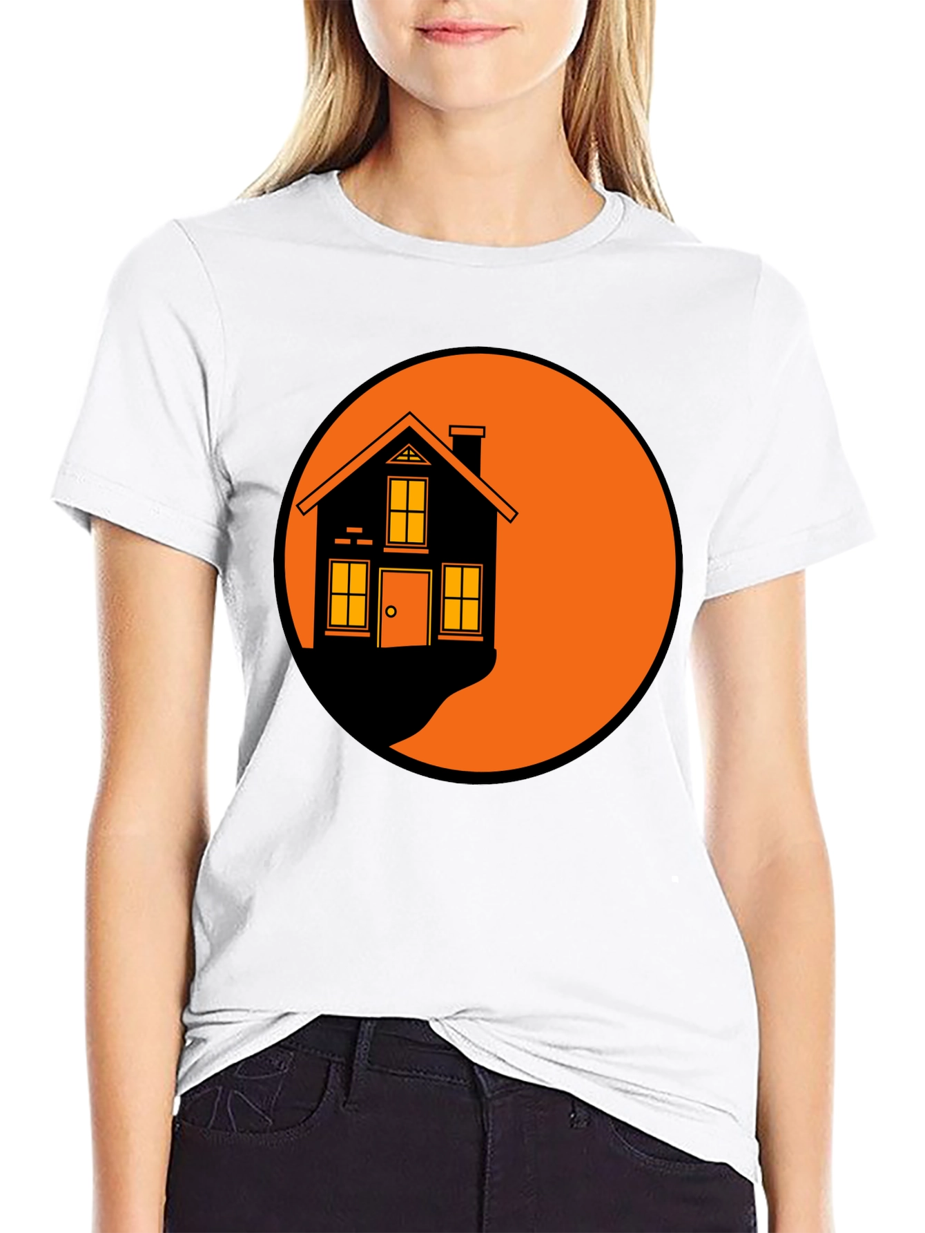 Retro House Graphic T-Shirt - Soft Cotton Tee