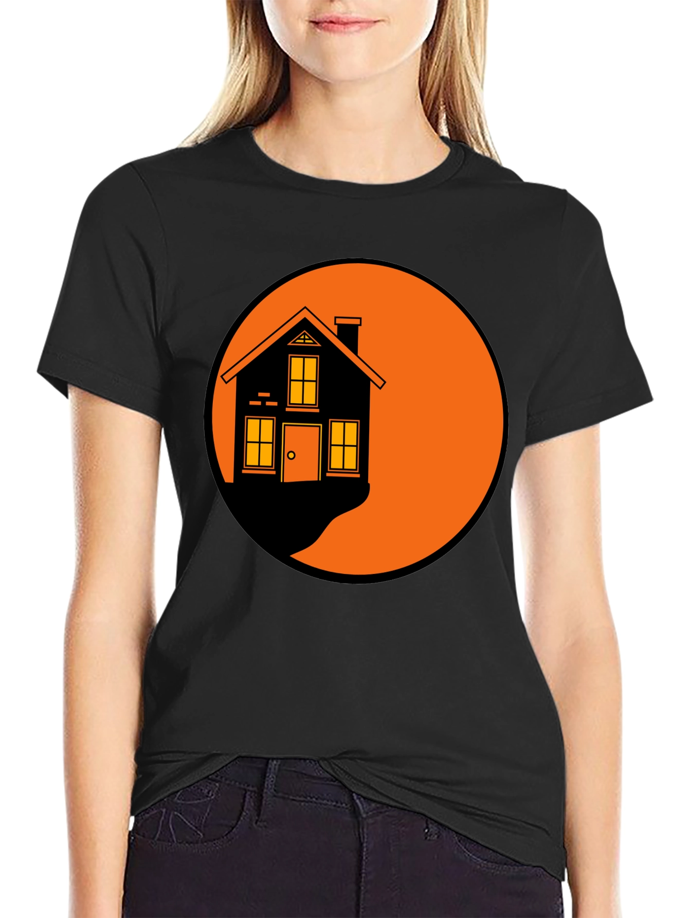 Retro House Graphic T-Shirt - Soft Cotton Tee