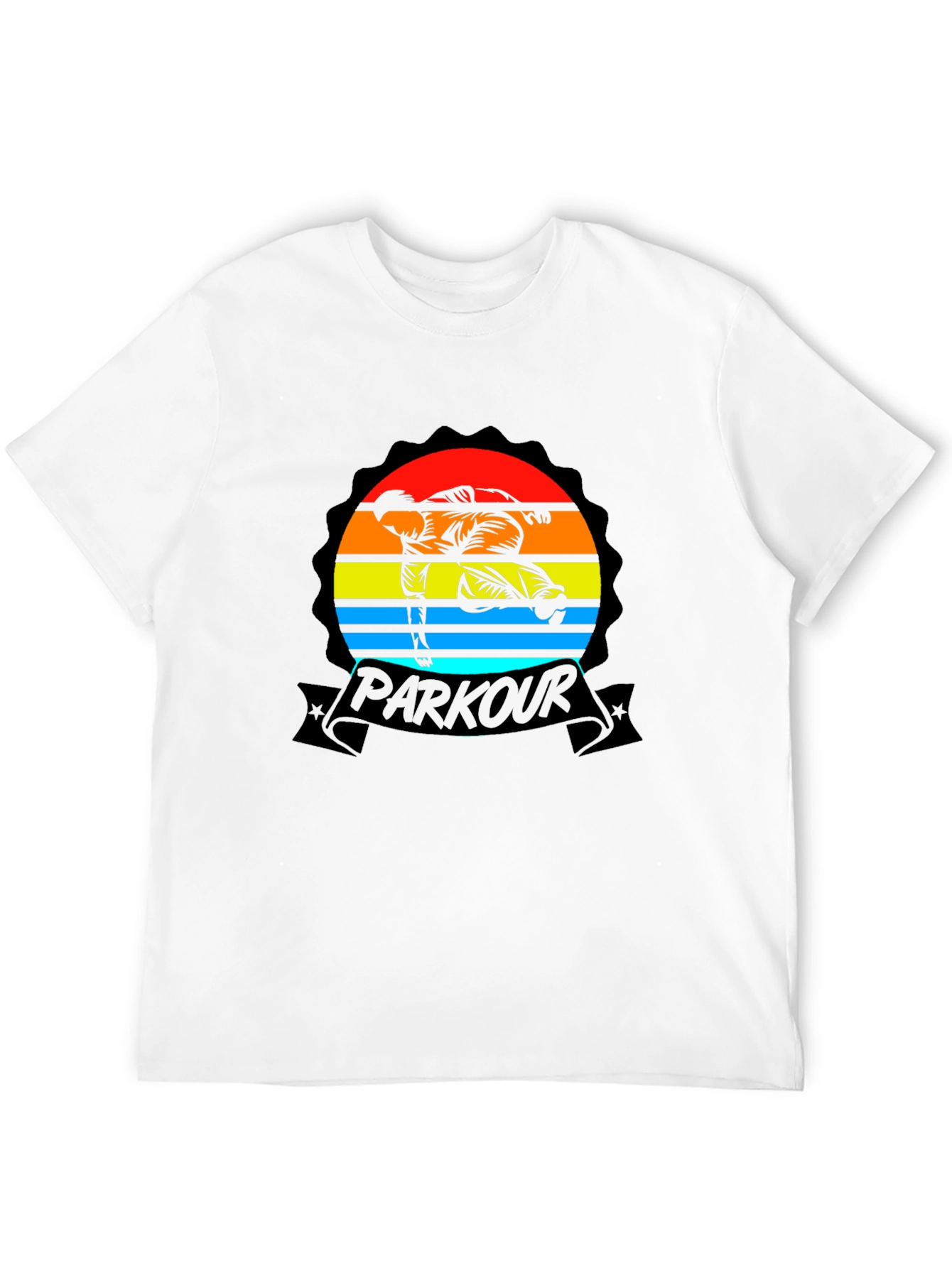 Parkour Sunset Graphic Tee - Urban Style Shirt