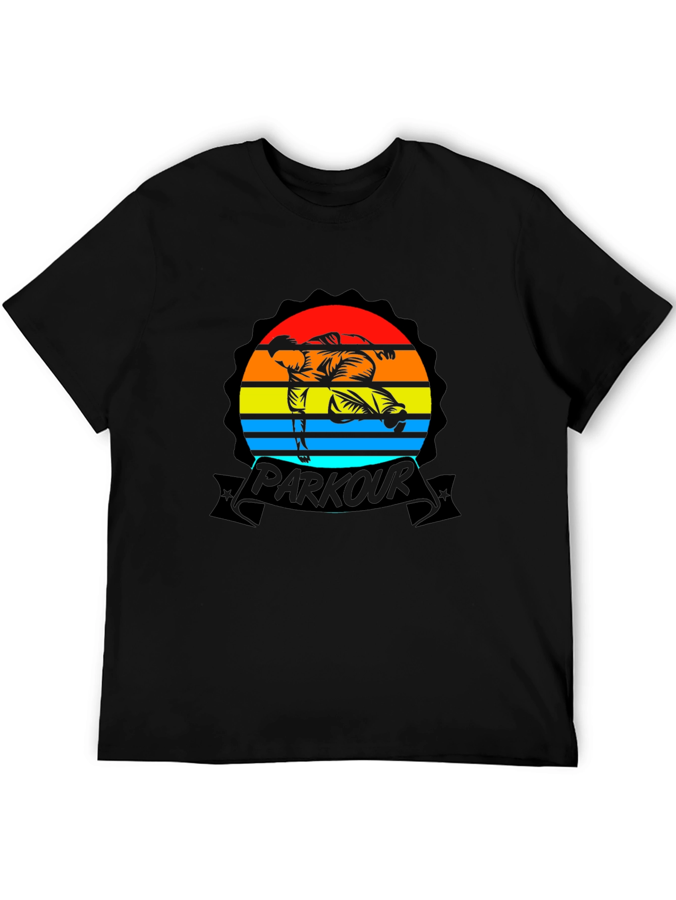 Parkour Sunset Graphic Tee - Urban Style Shirt
