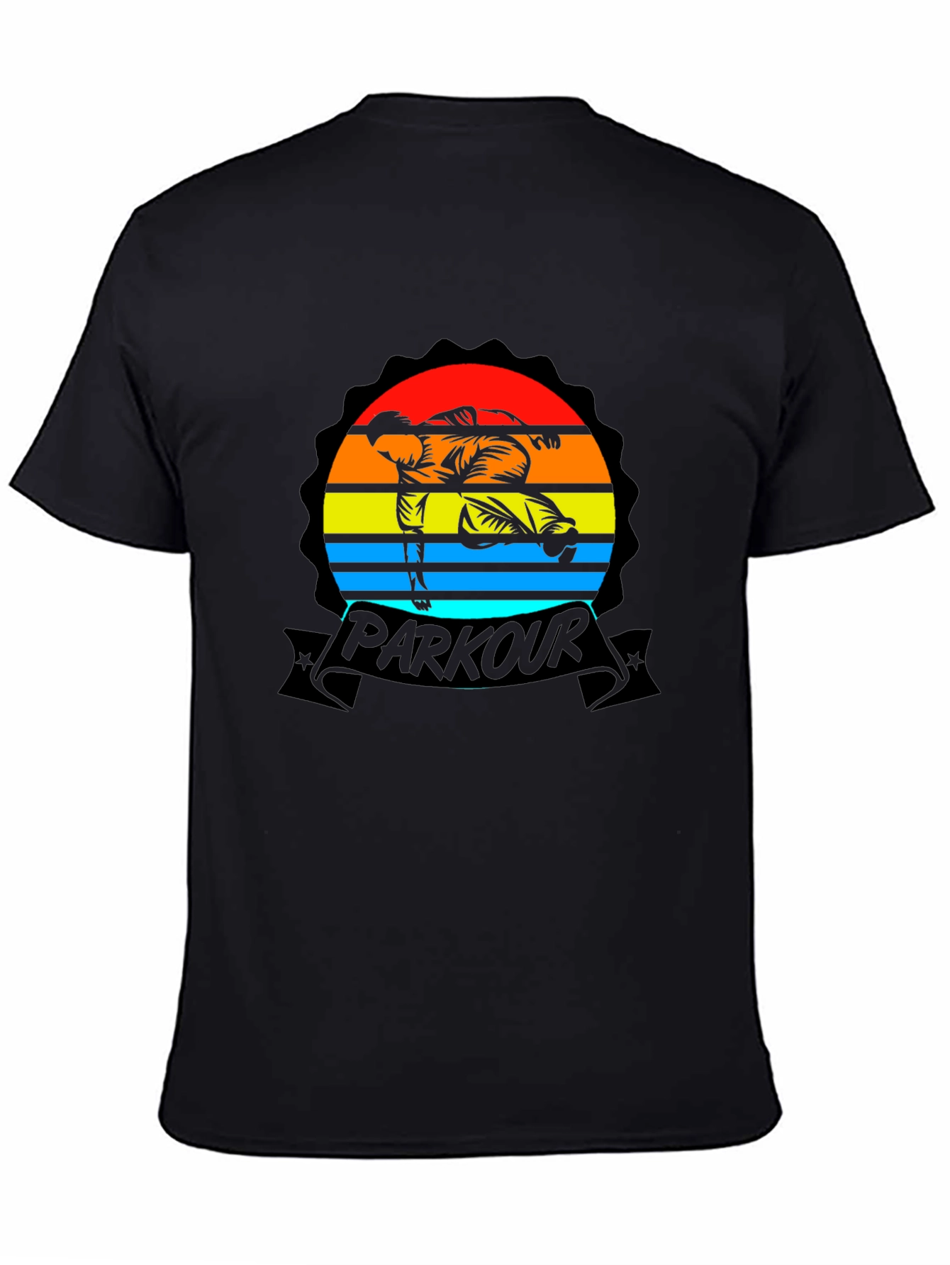 Parkour Sunset Graphic Tee - Urban Style Shirt