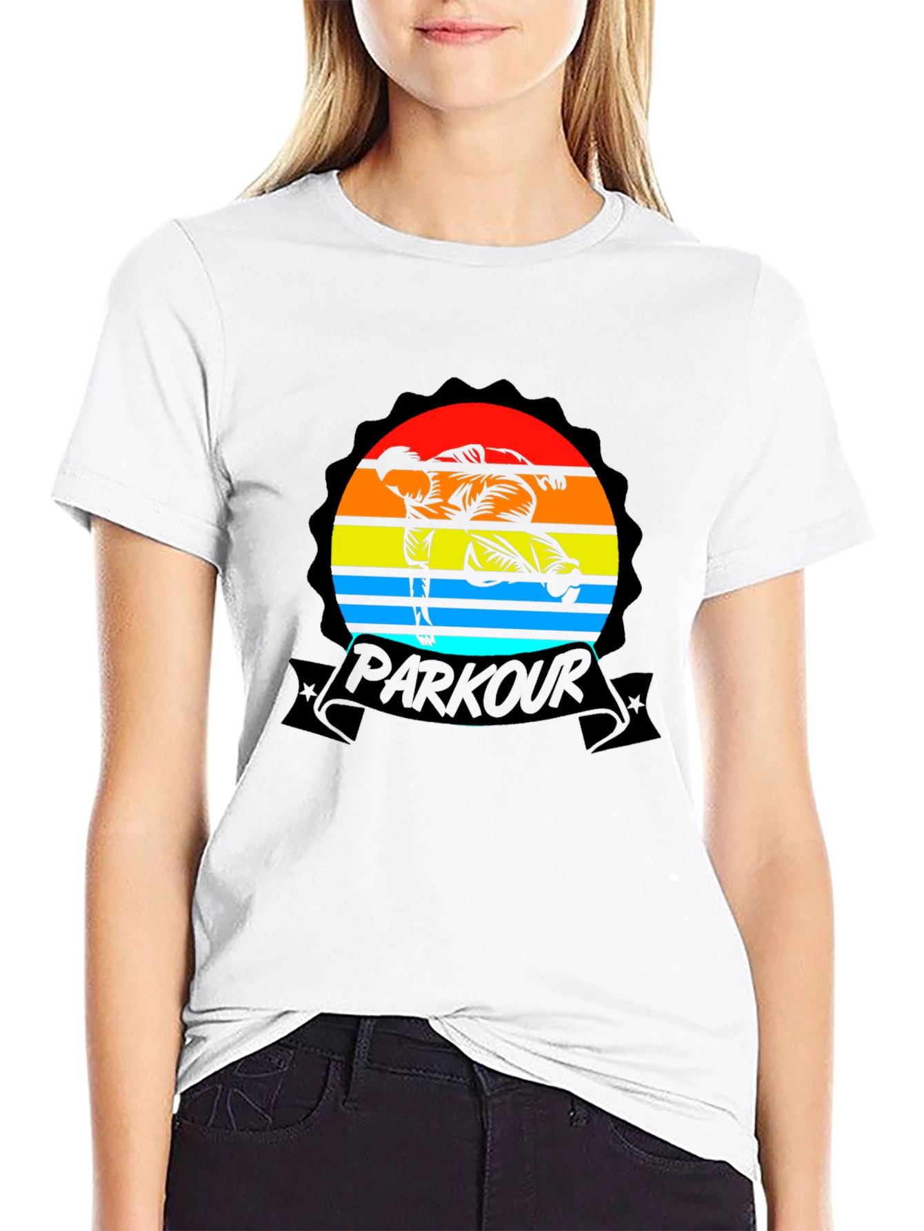 Parkour Sunset Graphic Tee - Urban Style Shirt